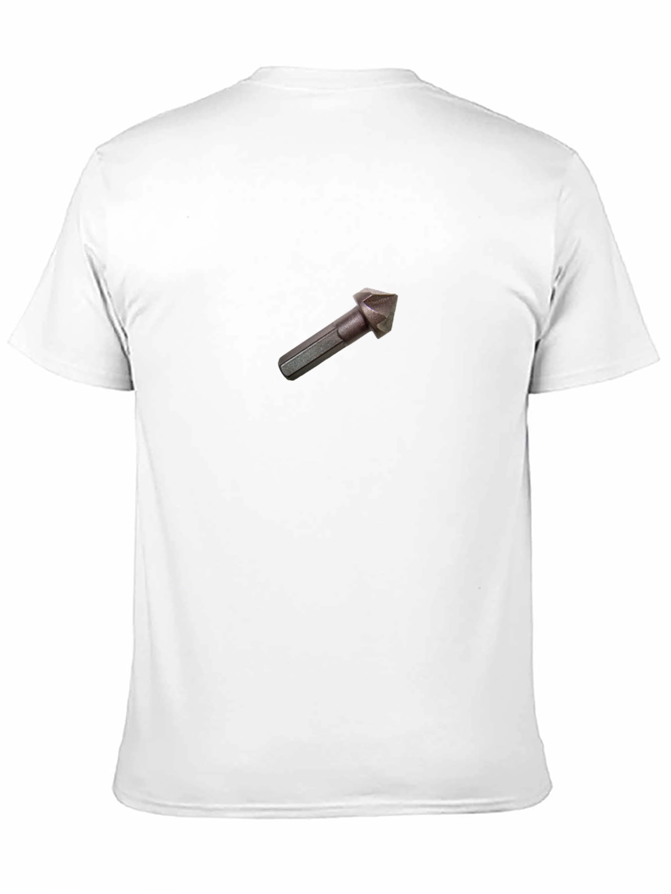 Black Black Tee Shirt - Drill Bit Design view 11