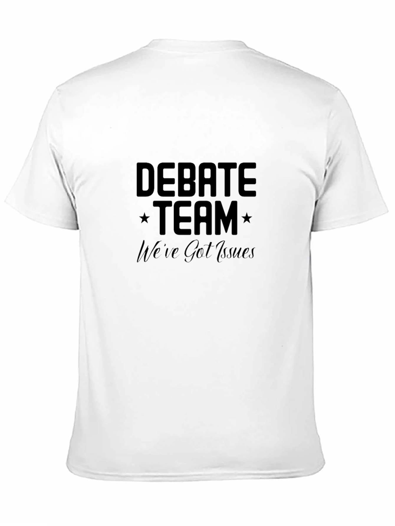 Black Debate Team Issues Black T-Shirt view 11