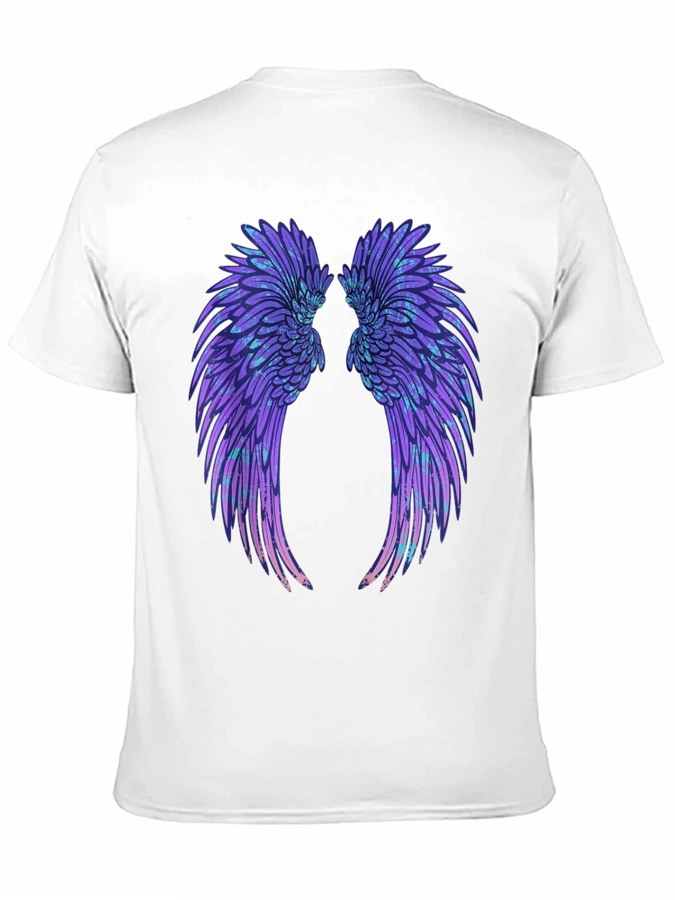 Black Angel Wings Graphic Black T-Shirt view 11