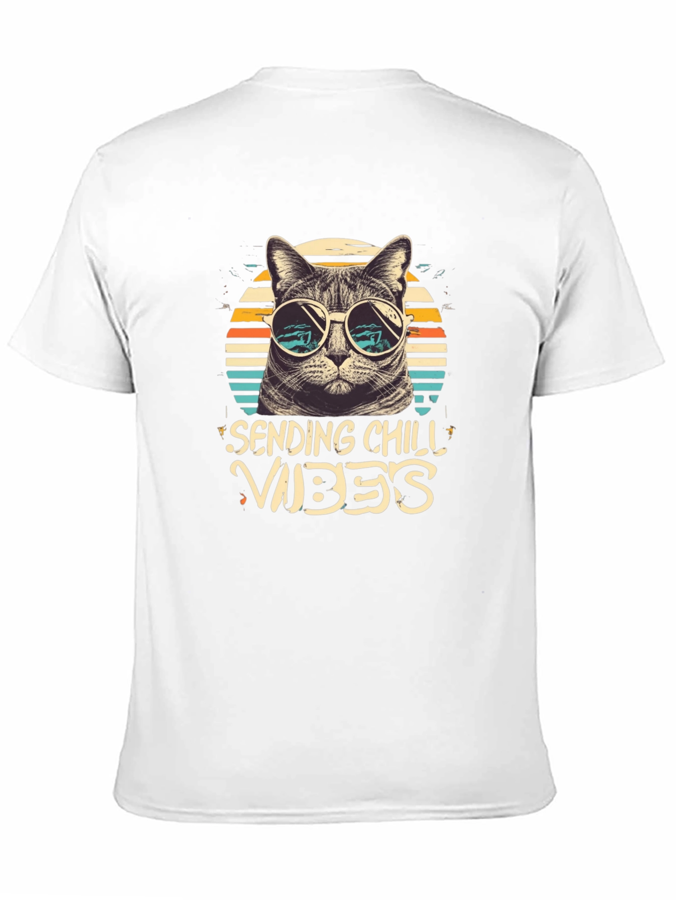 Black Chill Vibes Cat Graphic Tee view 11