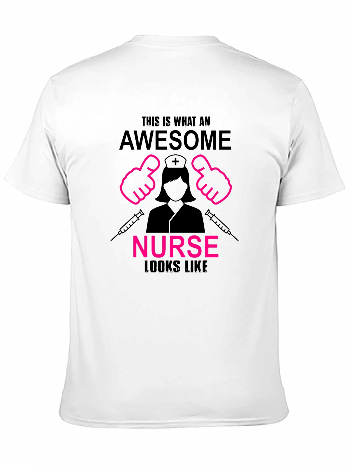 Black Awesome Nurse T-Shirt - Perfect Gift for Nurses view 11