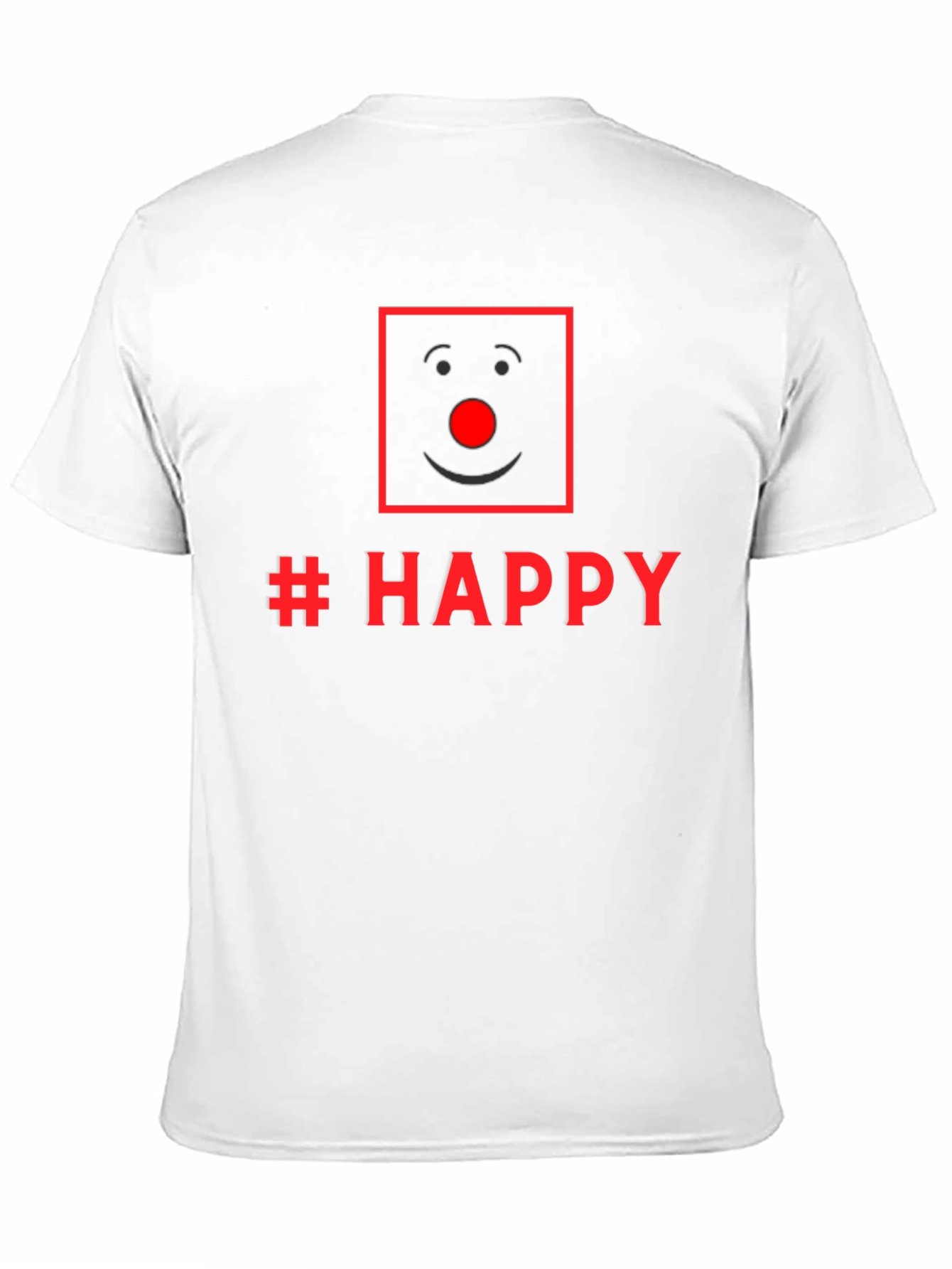 Black Happy Clown Face Graphic Tee - Unisex Black T-Shirt view 11