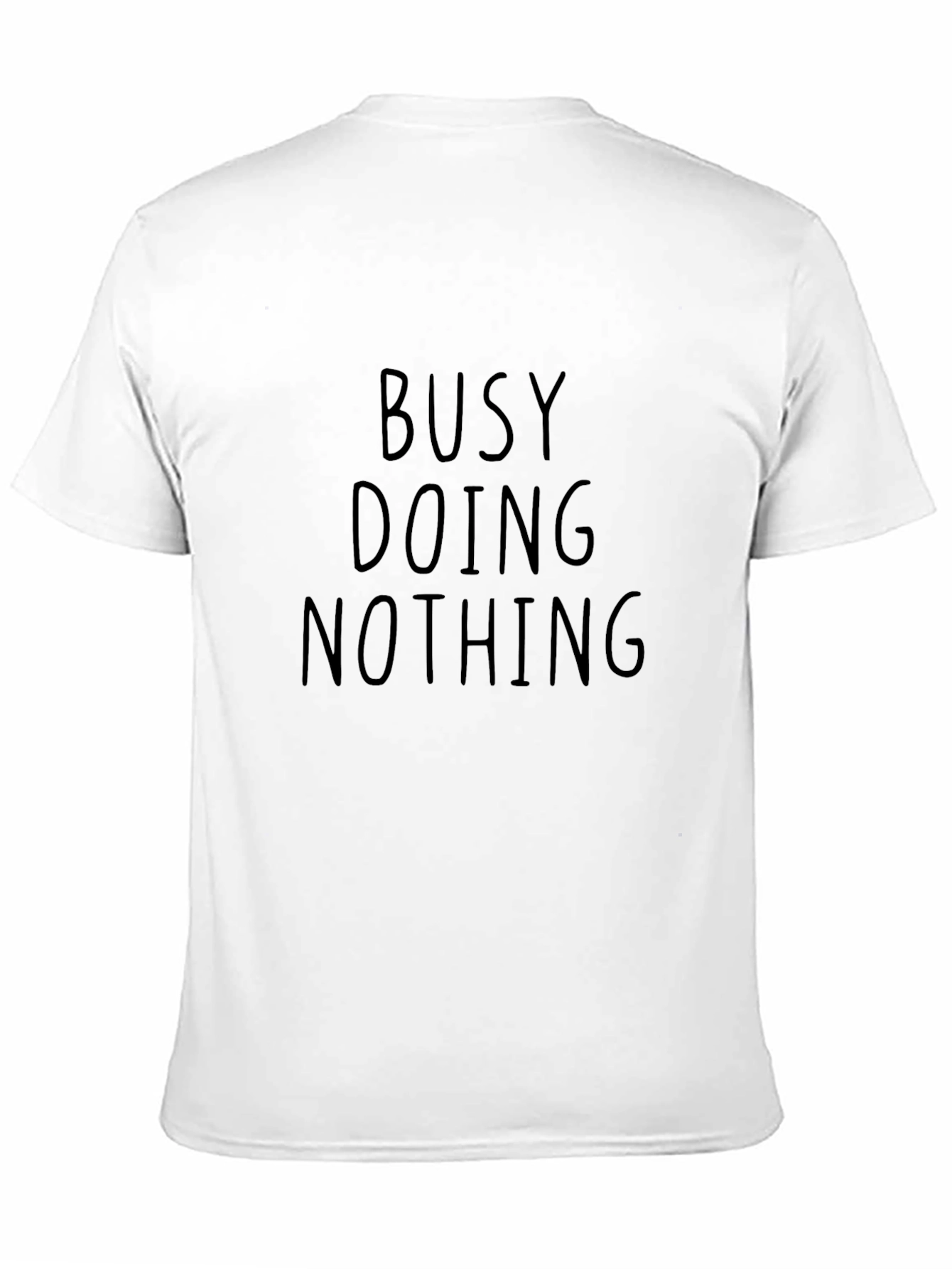 Black Busy Doing Nothing Men's Graphic T-Shirt view 11