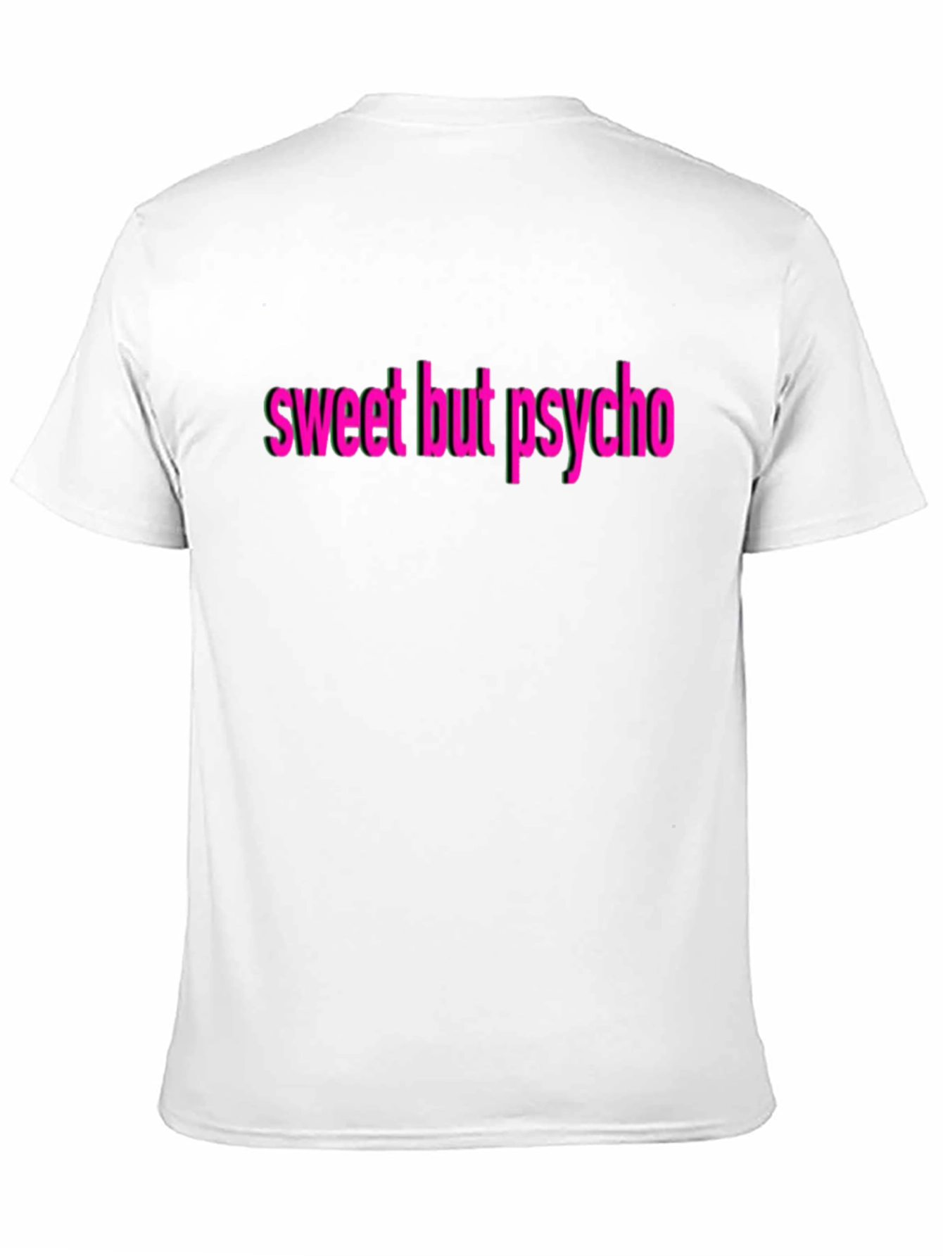Black Sweet But Psycho T-Shirt - Black Cotton Blend view 11