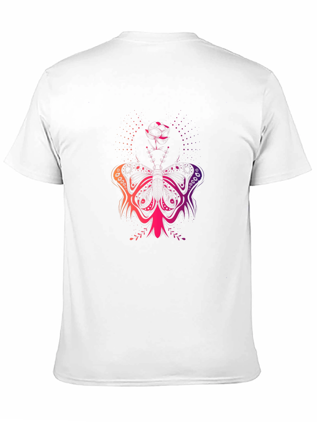 Black Butterfly Gradient T-Shirt - Black view 11