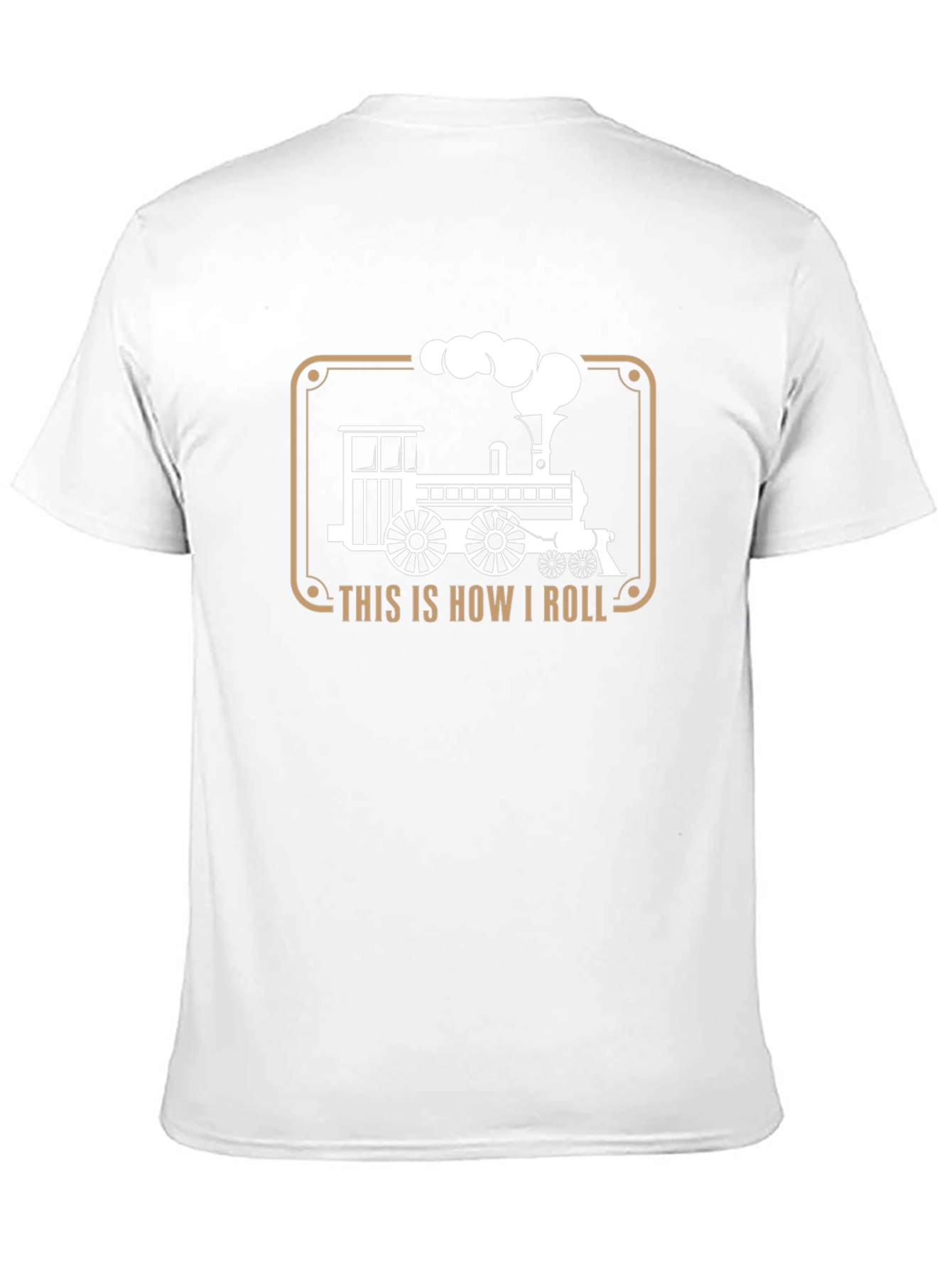 Black This is How I Roll Steam Train T-Shirt view 11