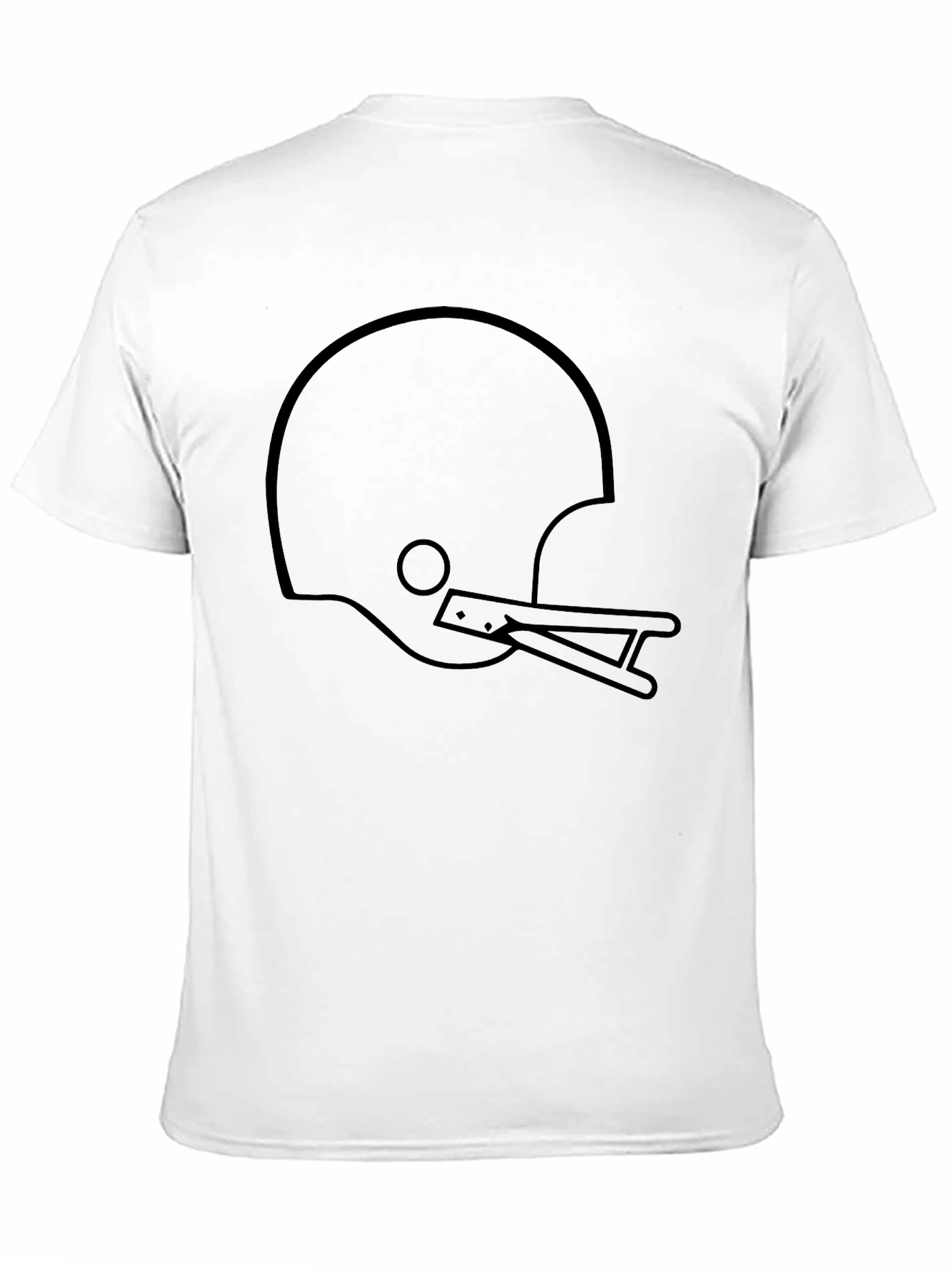 Black Football Helmet Graphic T-Shirt - Classic Style view 11