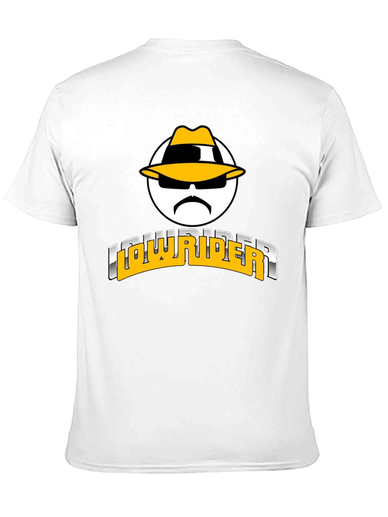 Black Lowrider T-Shirt - Black Tee with Graphic Design view 11