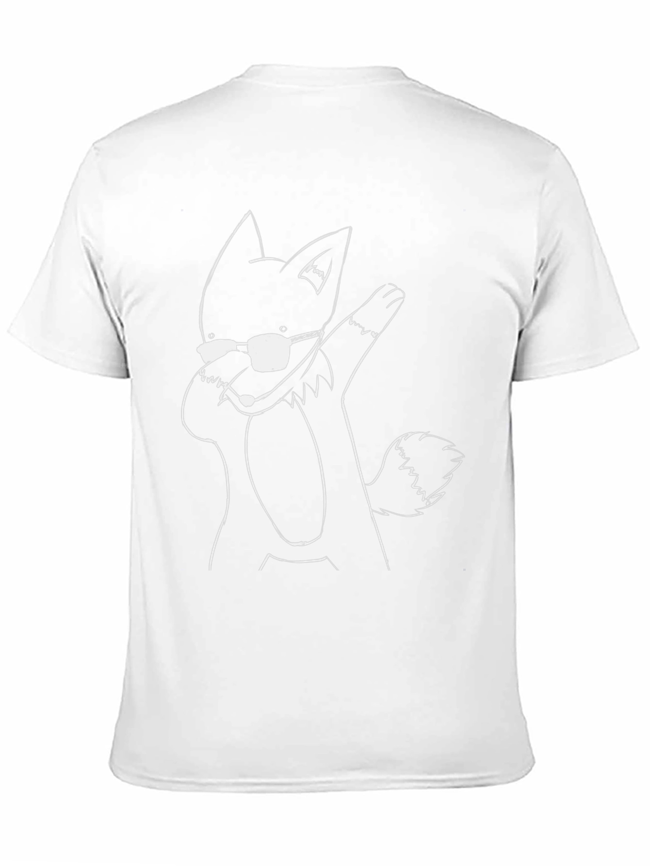 Black Cool Fox Dab T-Shirt - Black view 11