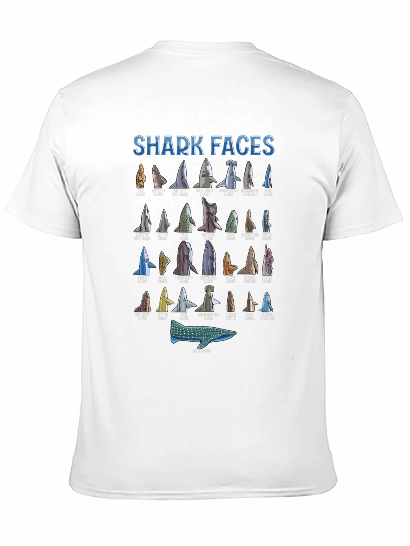 Black Shark Faces T-Shirt view 11