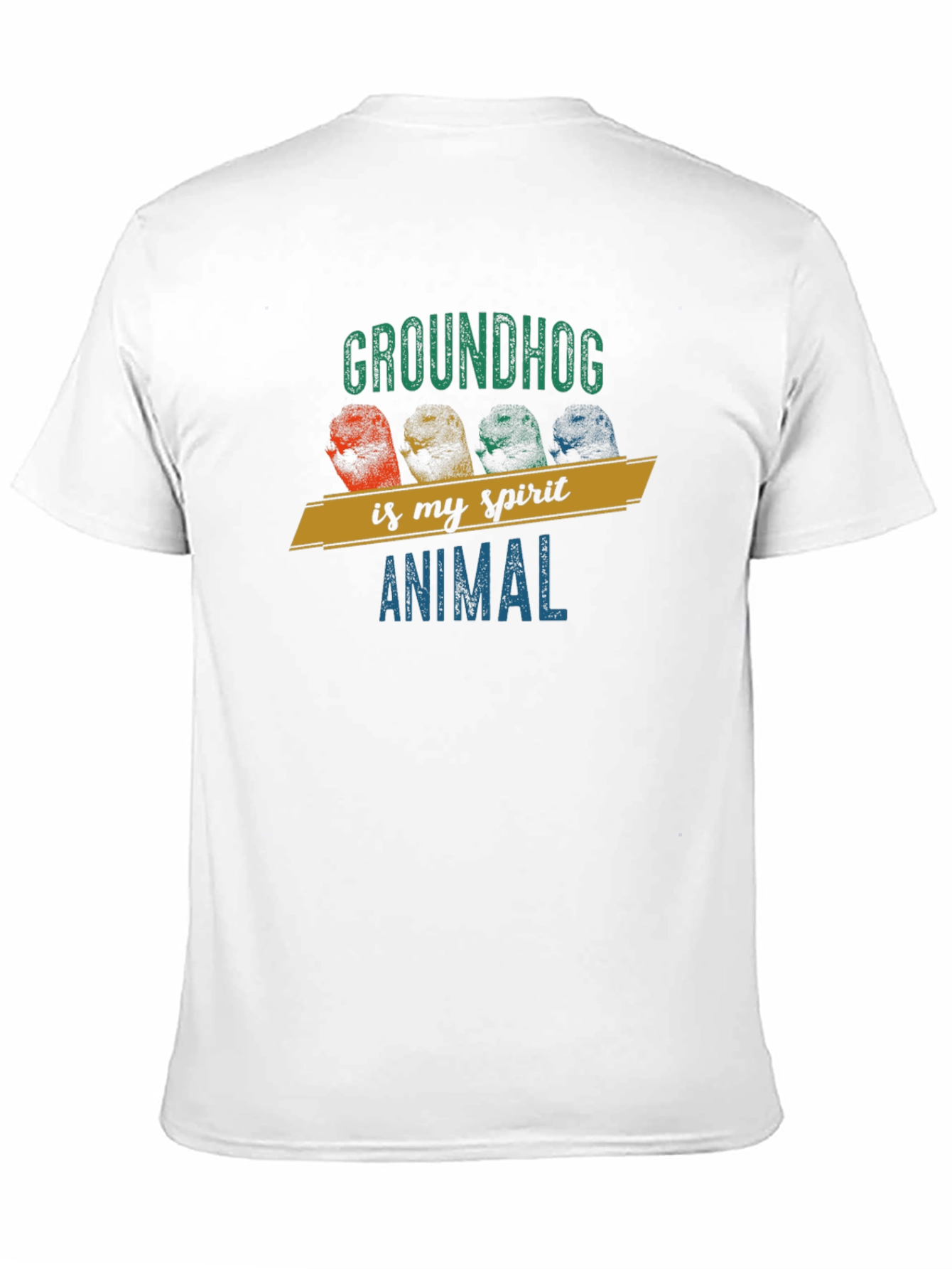 Black Groundhog Spirit Animal T-Shirt view 11