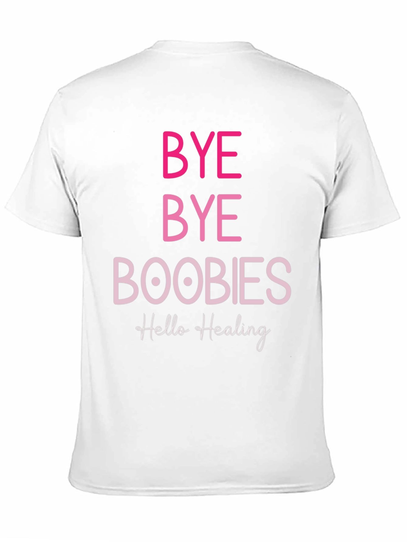 Black Bye Bye Boobies Healing T-Shirt view 11