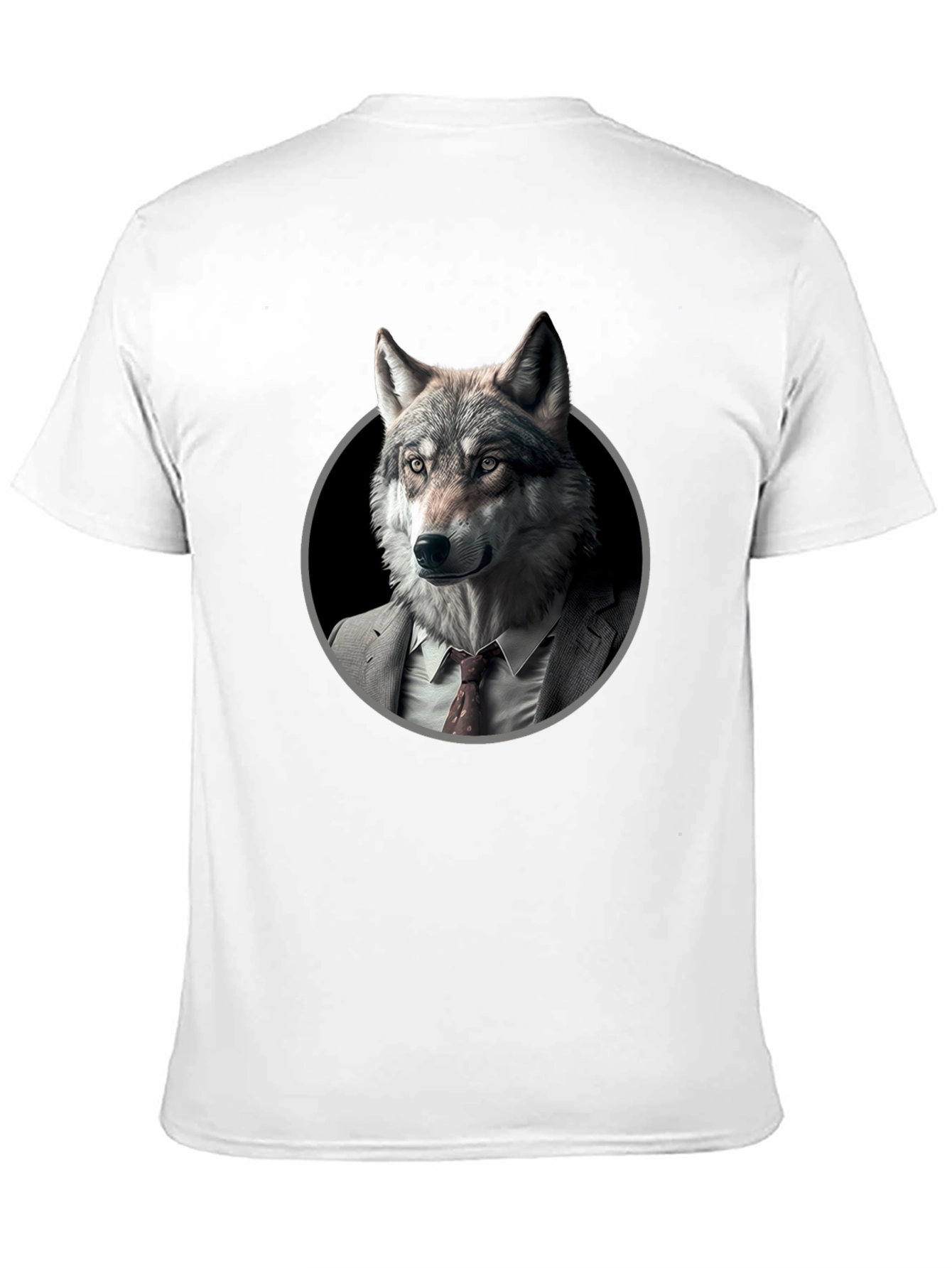 Black Wolf in Suit Graphic T-Shirt - Mens view 11