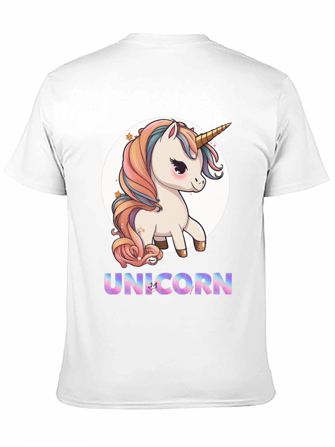 Black Unicorn T-Shirt - Cute Cartoon Style view 11