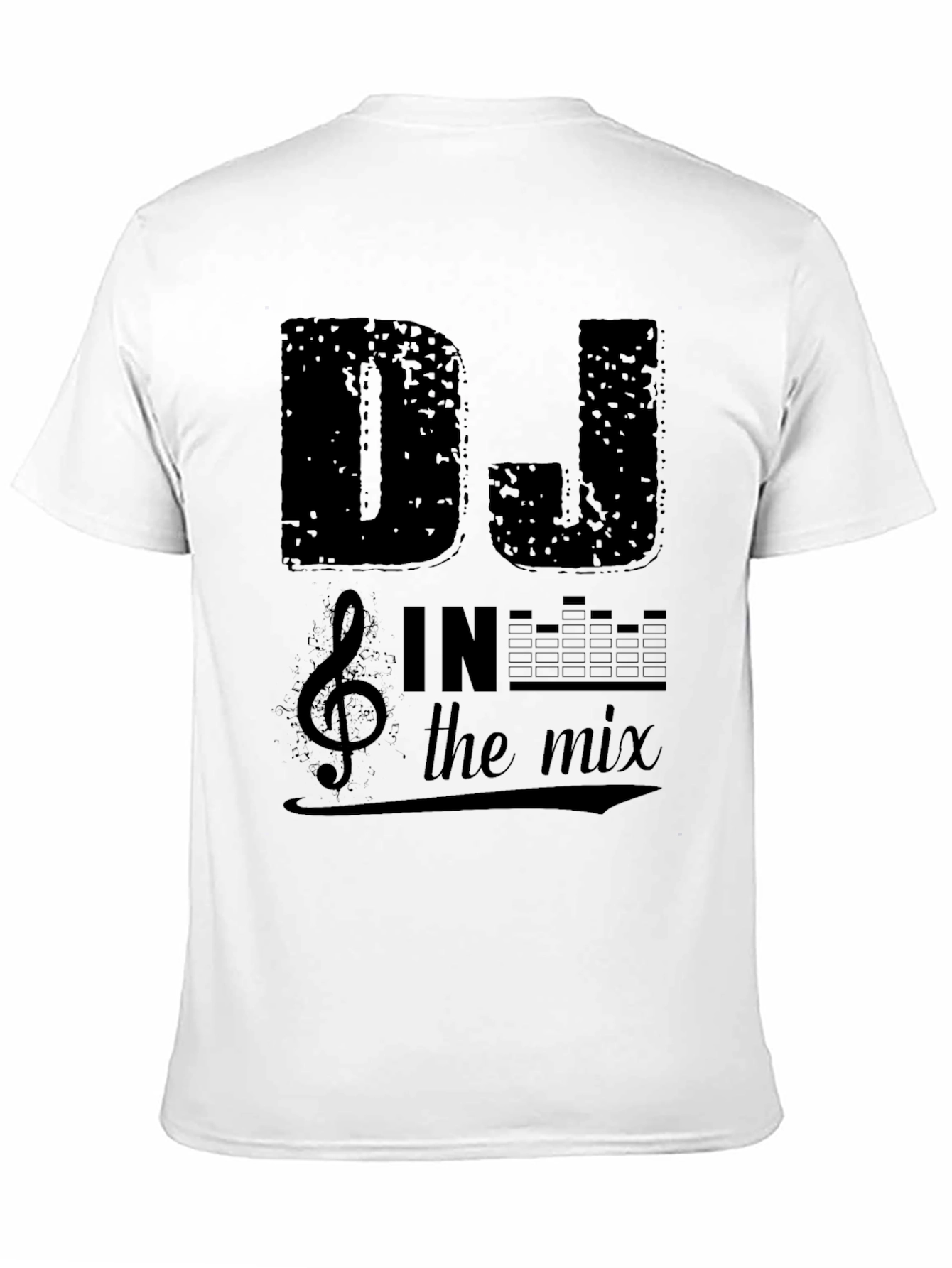 Black DJ In The Mix Graphic Print Black T-Shirt view 11