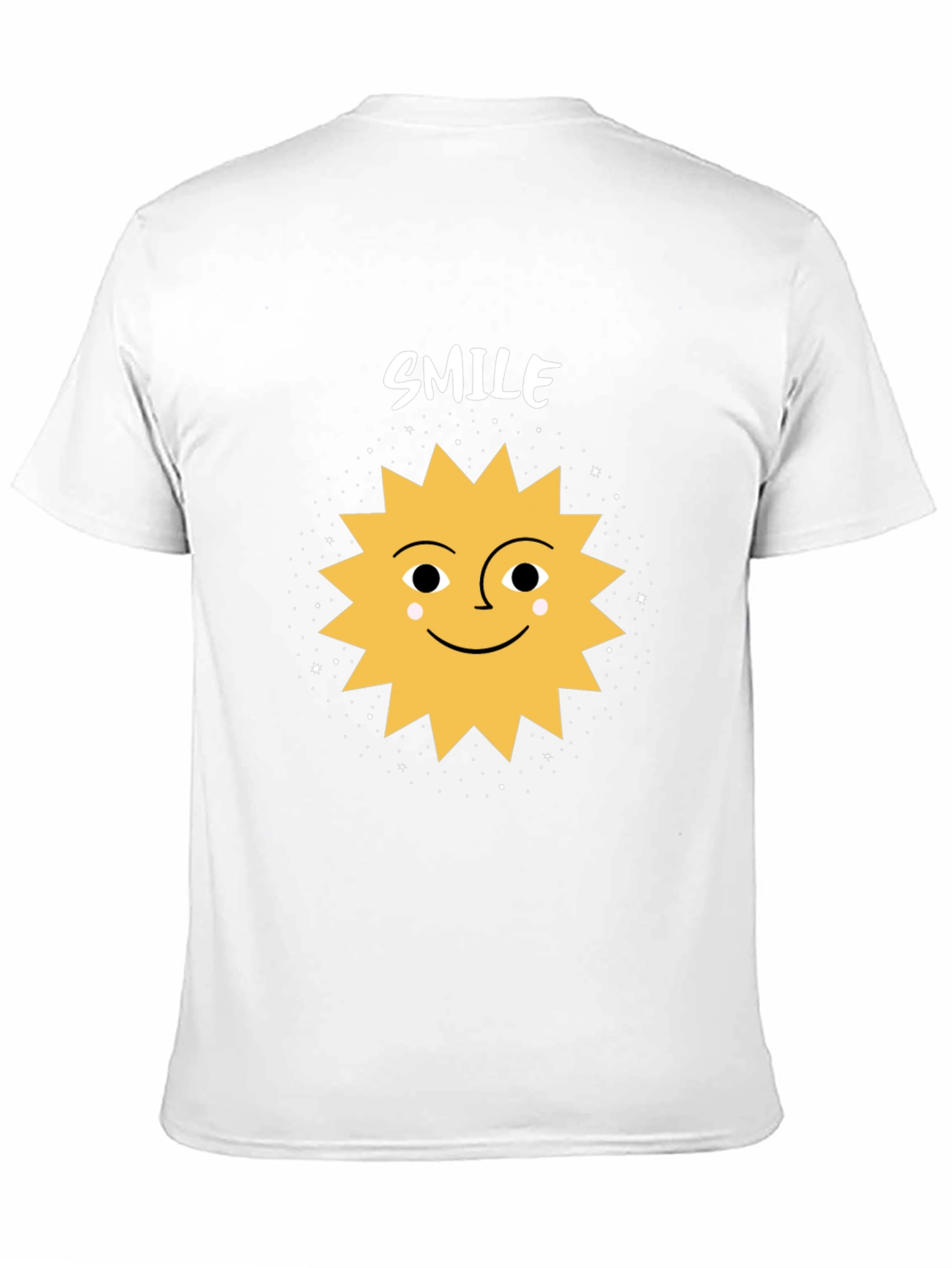 Black Smile Sun Graphic Tee - Black Cotton Blend Shirt view 11