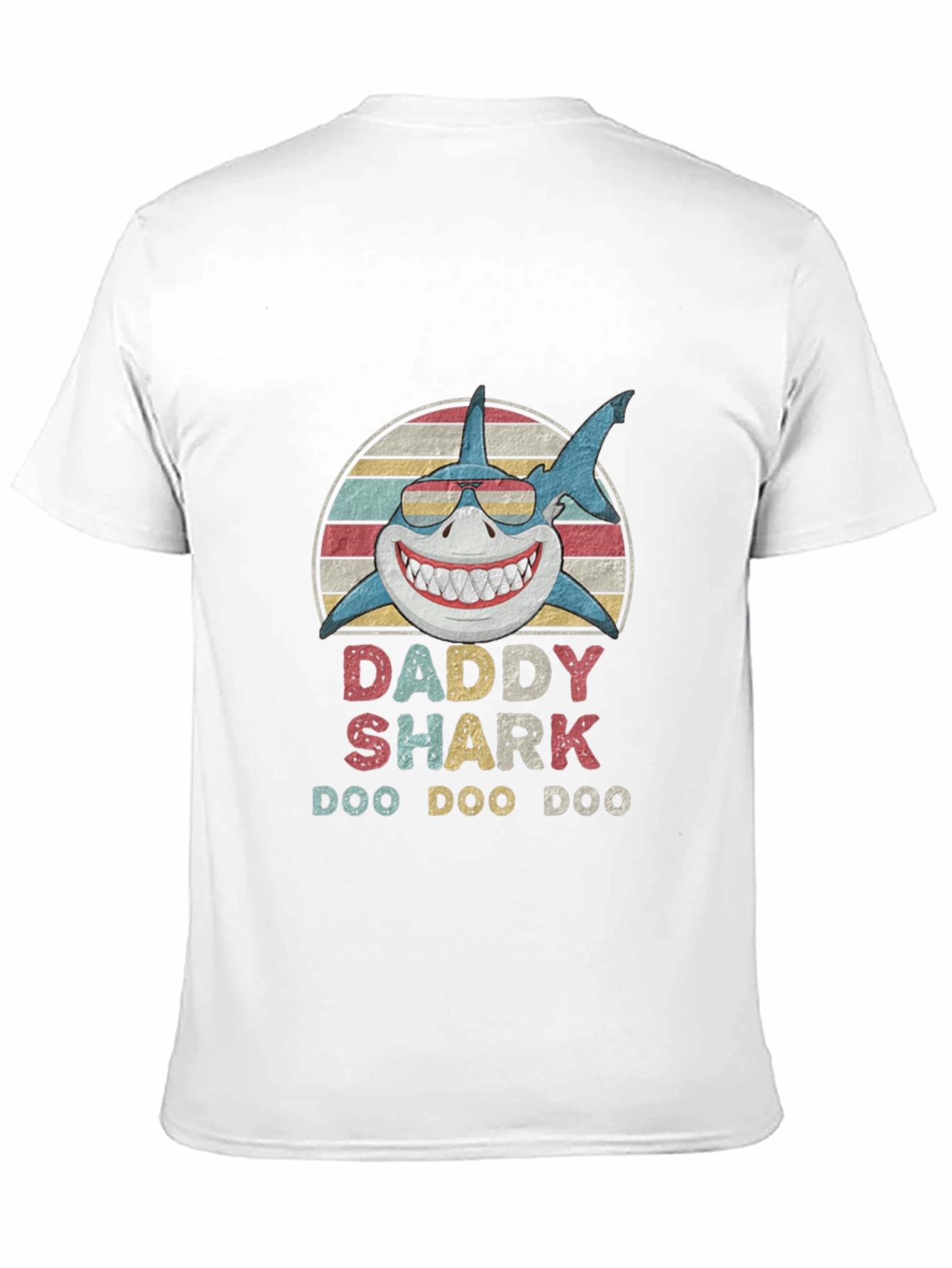 Black Daddy Shark Doo Doo Doo T-Shirt view 11