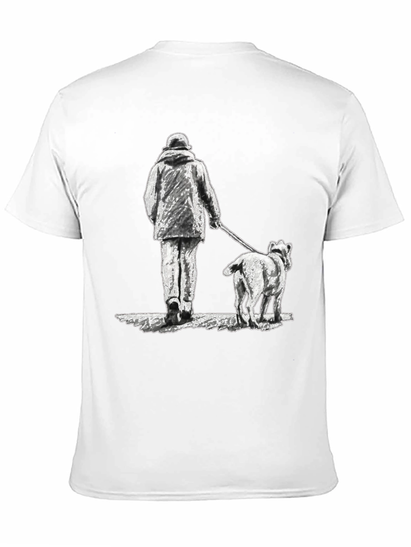 Black Dog Walk T-Shirt - Black Graphic Tee view 11