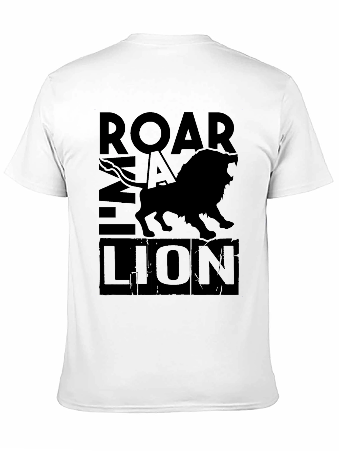 Black Roar Lion Black Graphic Tee view 11