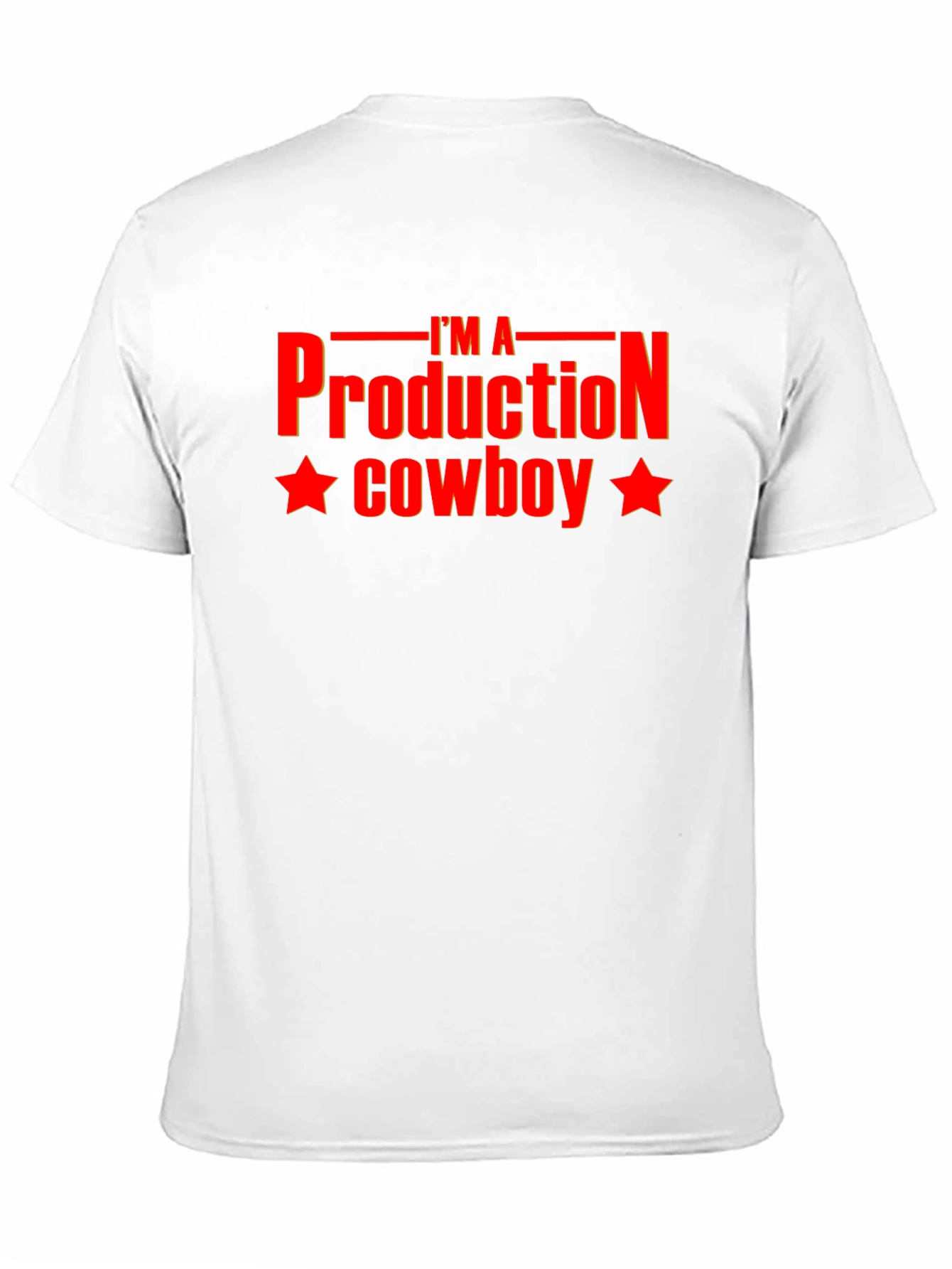 Black I'm A Production Cowboy Graphic T-Shirt view 11