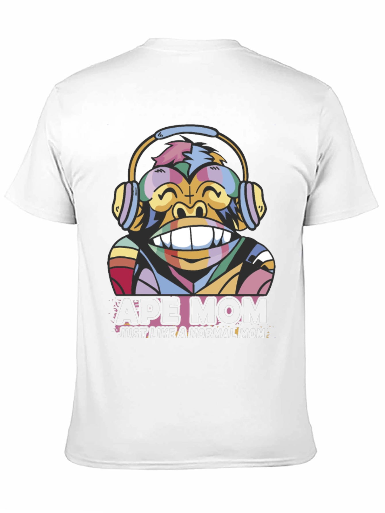 Black Ape Mom T-Shirt - Fun Graphic Tee view 11