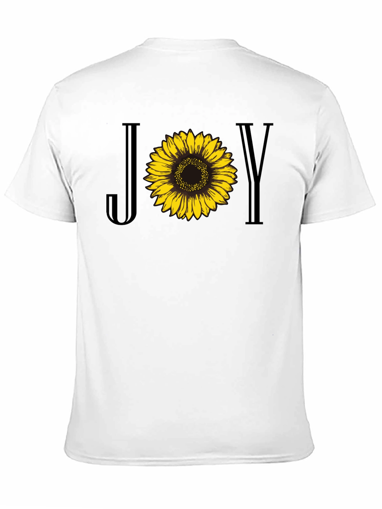 Black Joy Sunflower Graphic Tee - Black Cotton Blend view 11