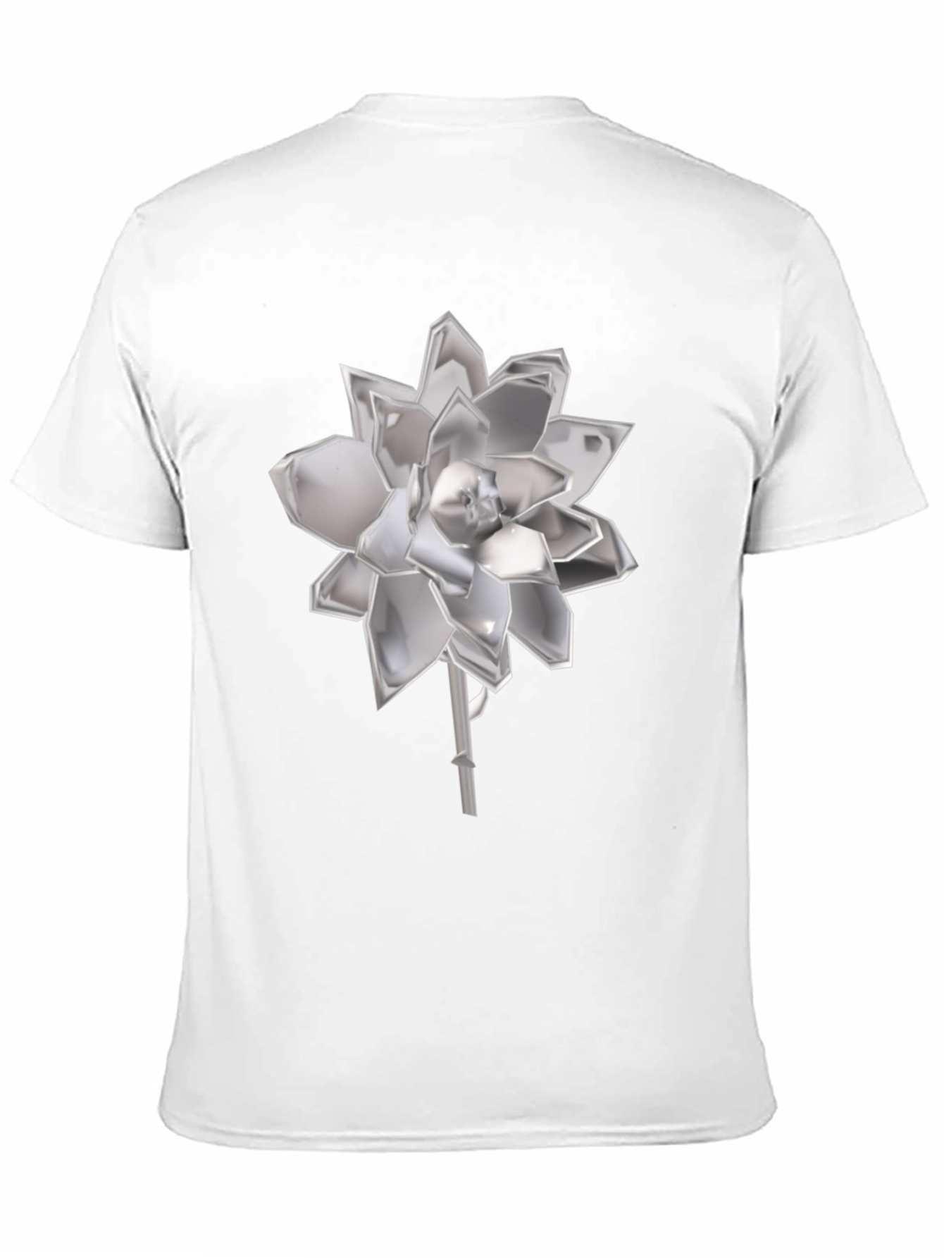 Black Modern Floral Graphic Tee - Sleek and Stylish view 11