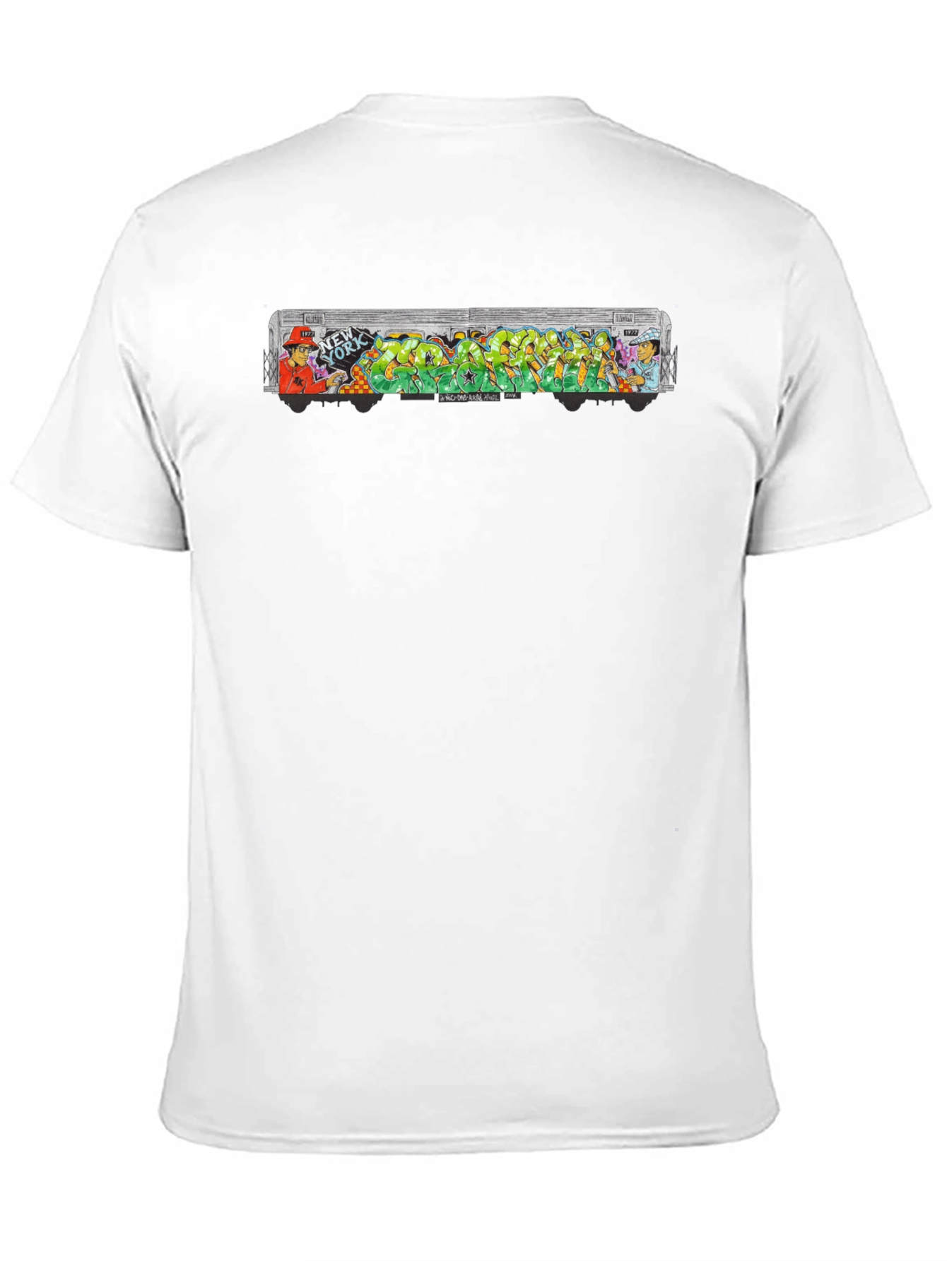 Black Graffiti Subway T-Shirt - Street Art Tee view 11