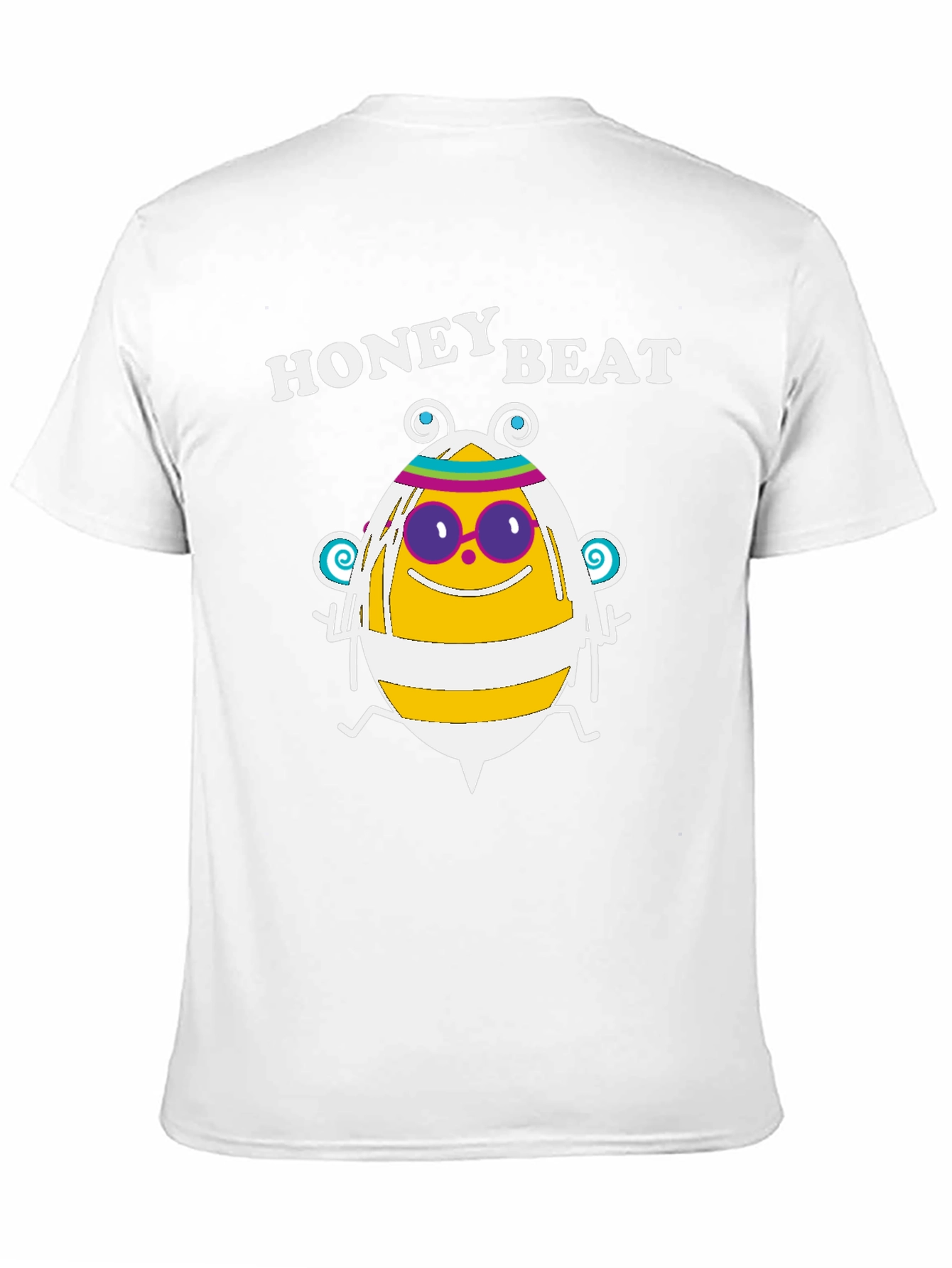 Black Honey Beat T-Shirt - Bee Design - Graphic Tee view 11