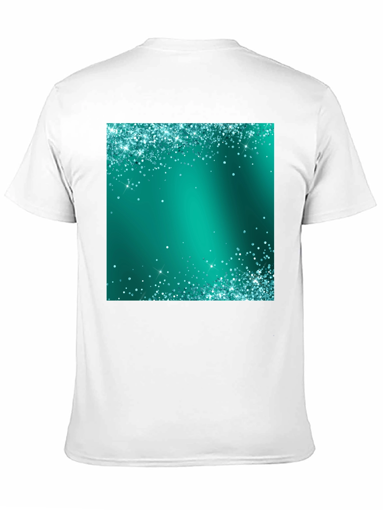 Black Emerald Sparkle Tee - Stylish Party Ready Black T-Shirt view 11