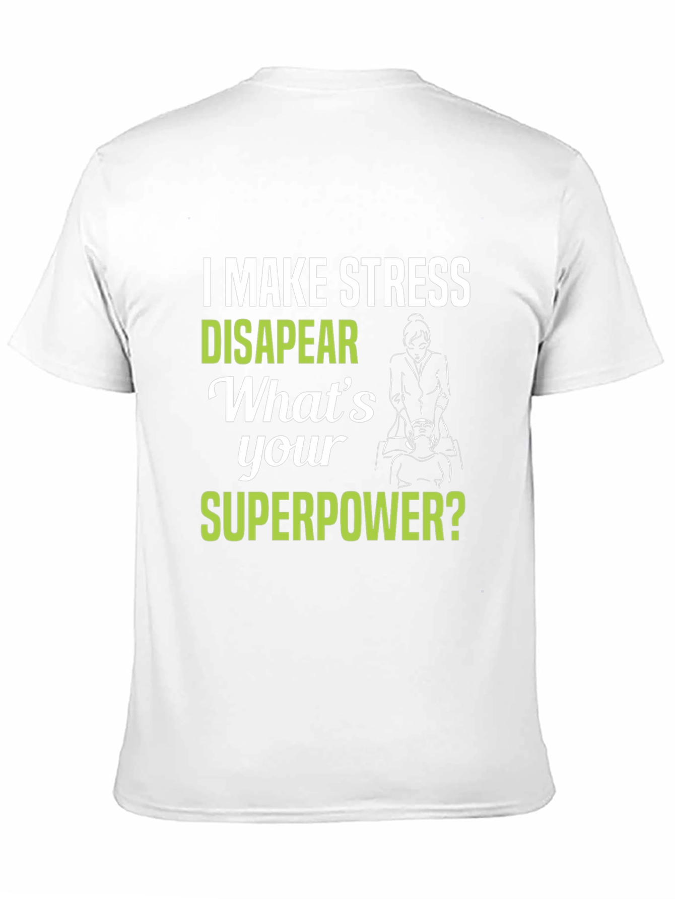 Black Stress Relief Superpower T-Shirt view 11