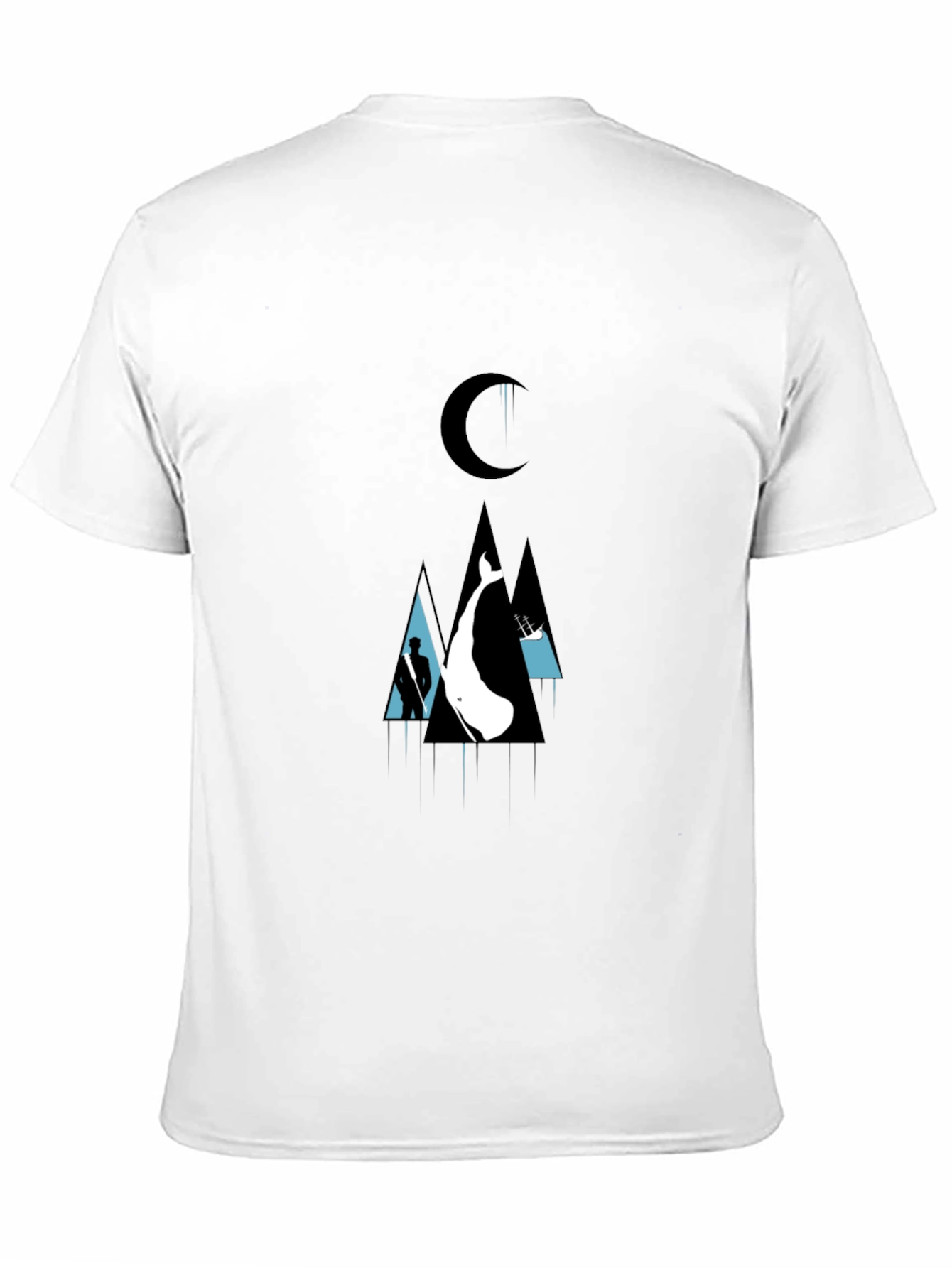 Black Whale Graphic Black T-Shirt view 11