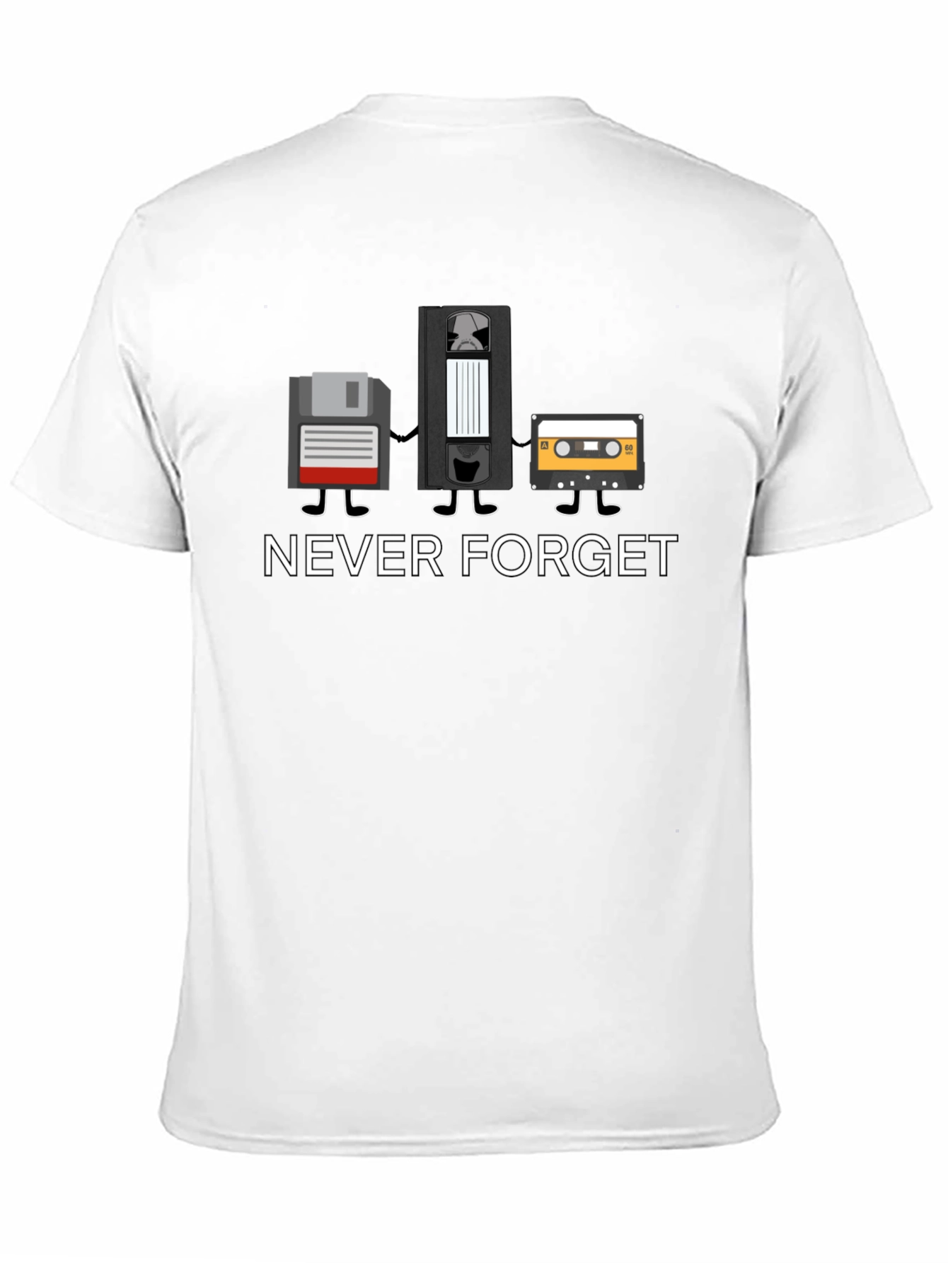 Black Never Forget Retro Tech T-Shirt view 11