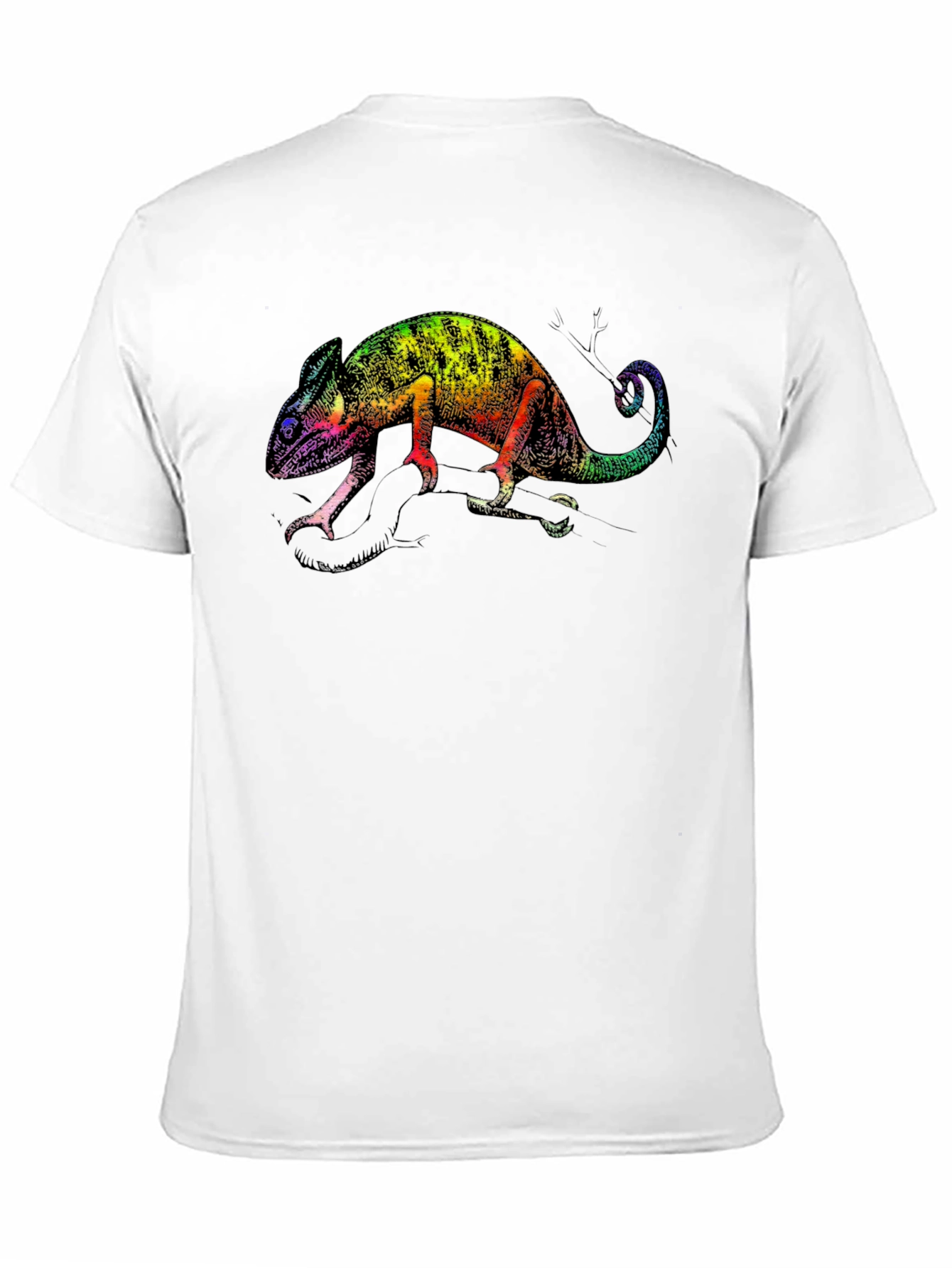 Black Rainbow Chameleon Graphic Tee view 11
