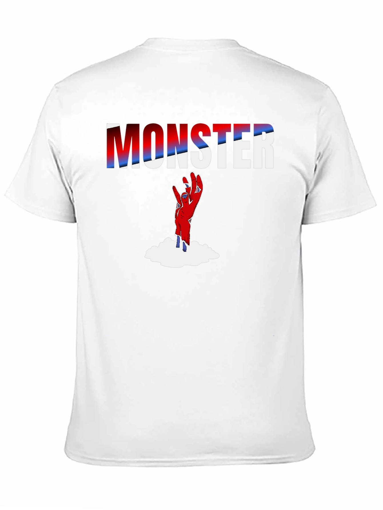 Black Monster Hand Graphic T-Shirt - Black view 11