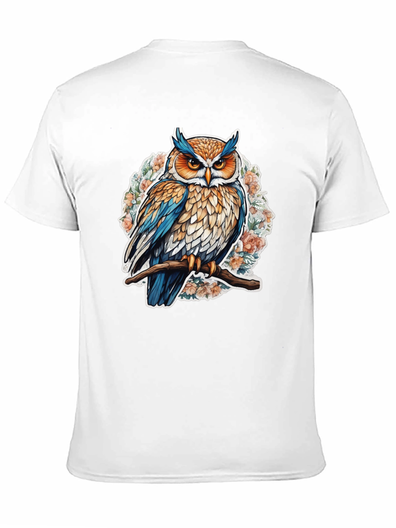 Black Owl Graphic Tee - Bird on Branch view 11