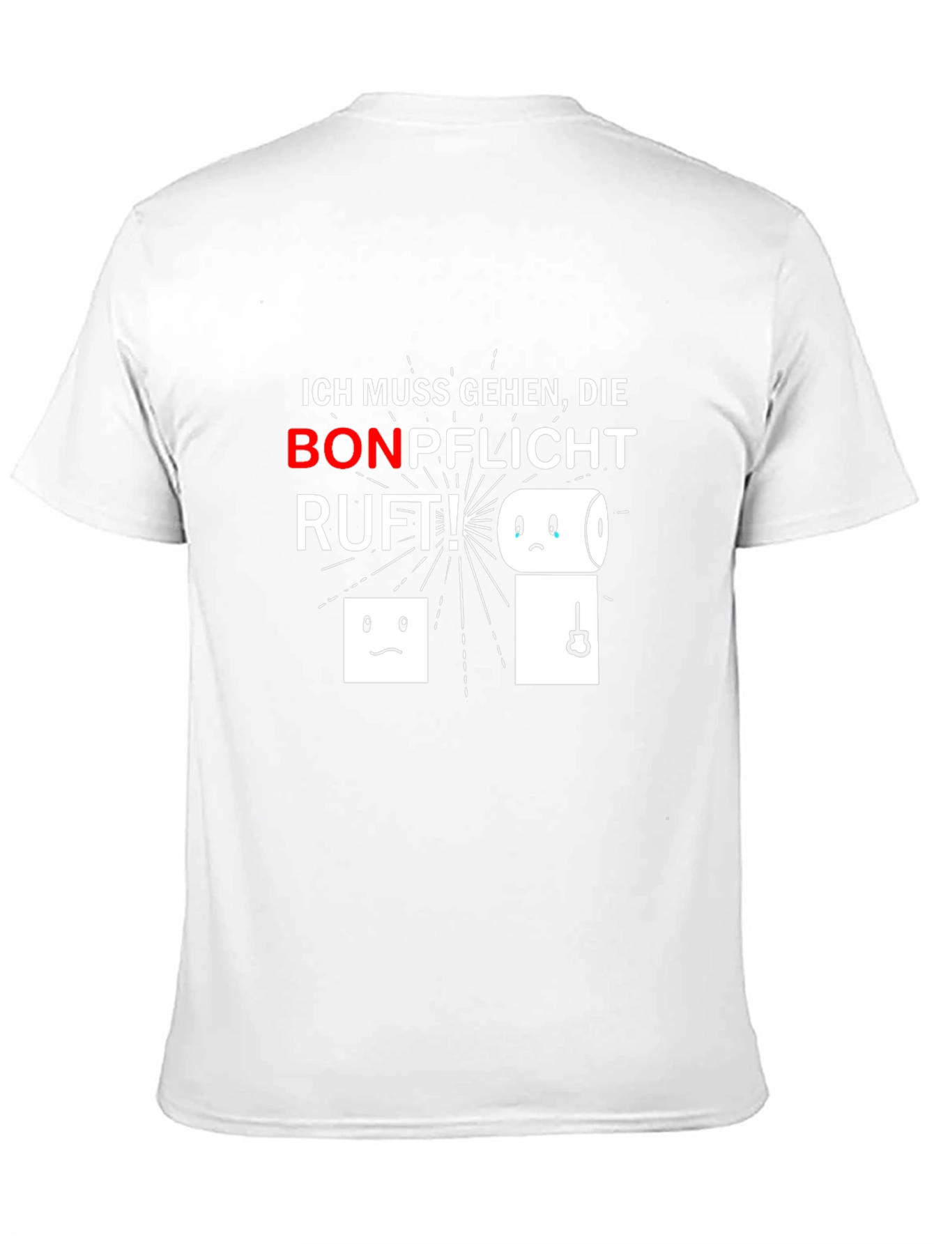 Black Ich Muss Gehen T-Shirt Funny Toilet Paper Design view 11