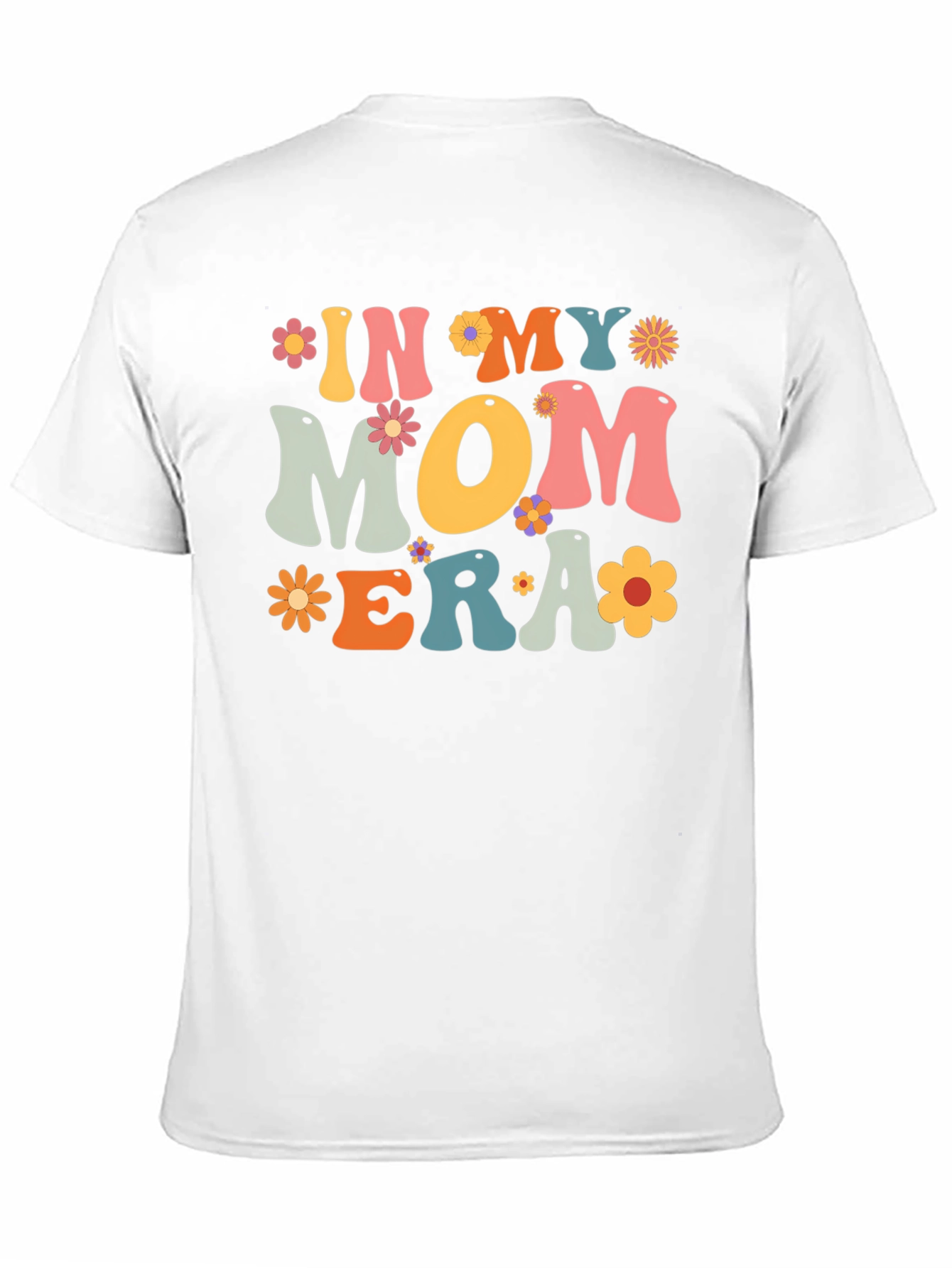 Black In My Mom Era Graphic Tee - Retro Floral T-Shirt view 11