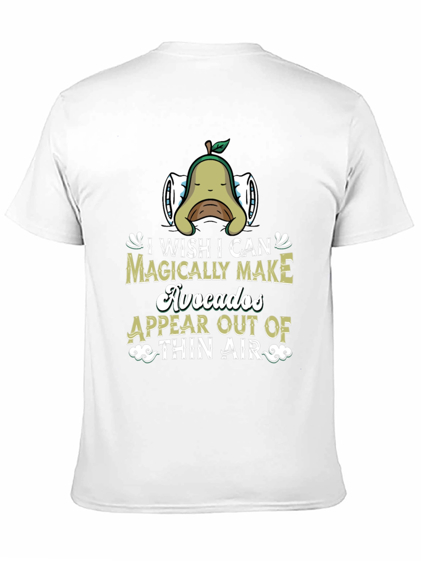 Black Magical Avocado Graphic Tee - Unisex Black T-Shirt view 11