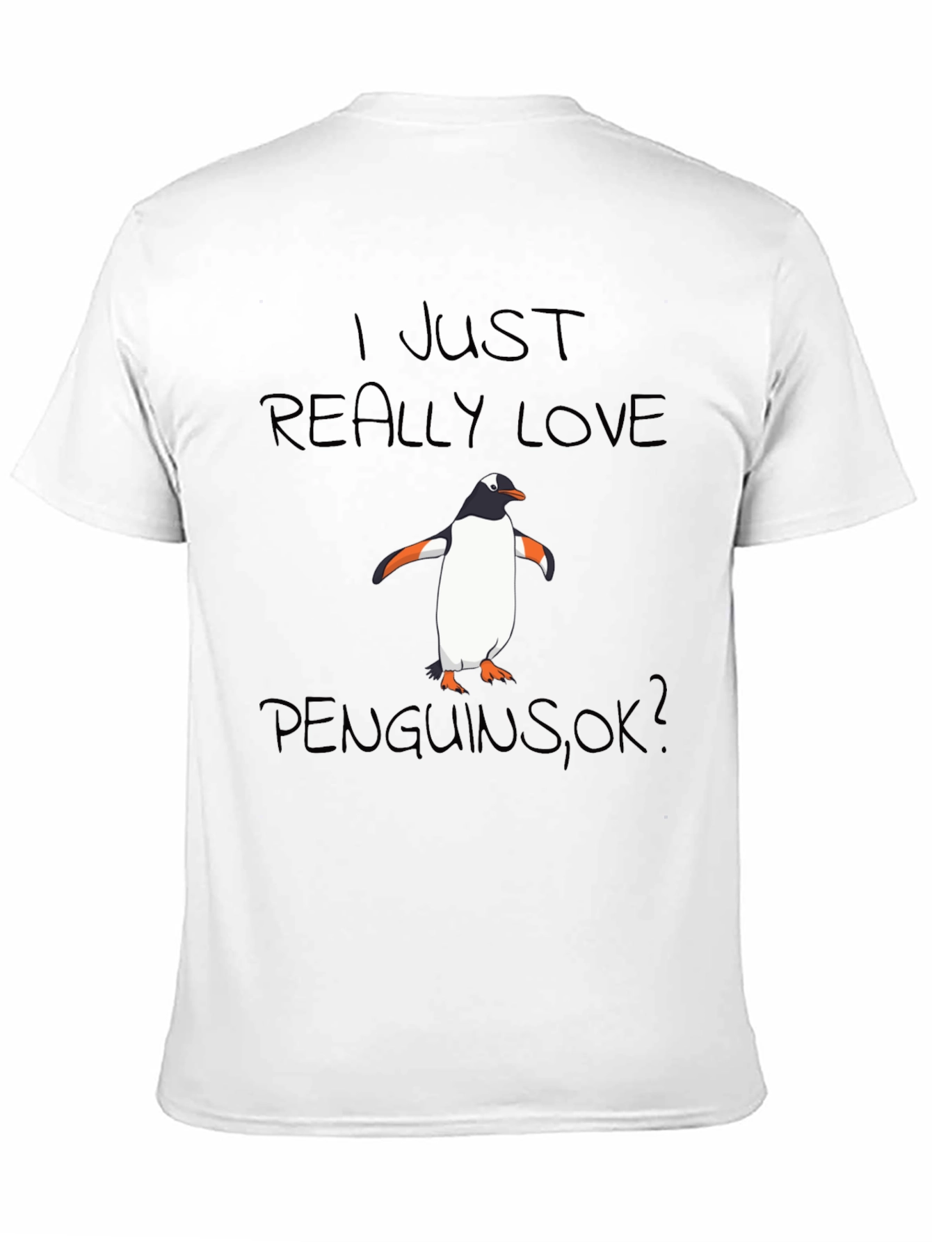 Black Penguin Lover Black T-Shirt view 11