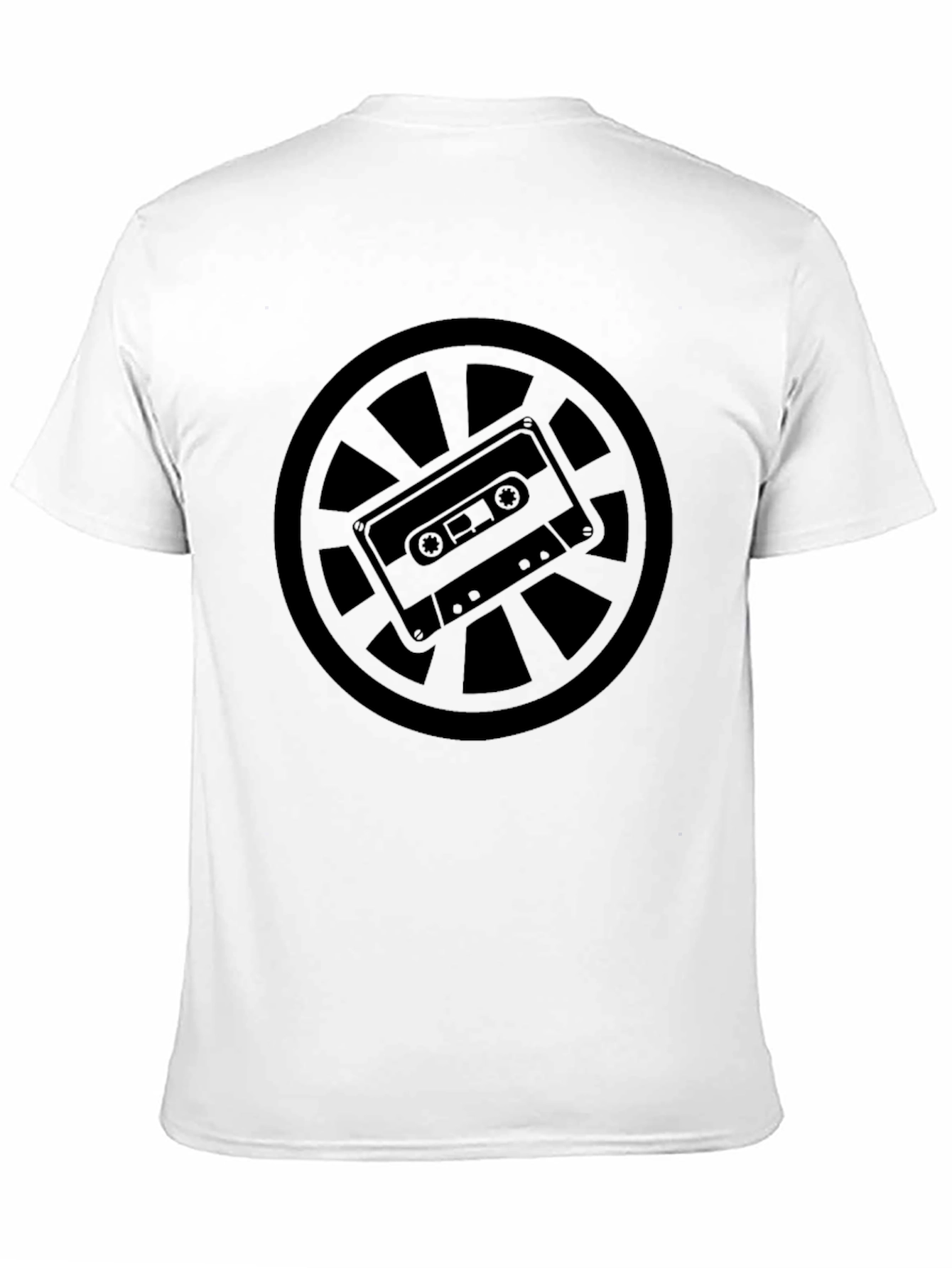 Black Retro Cassette Tape Graphic Tee - Black view 11