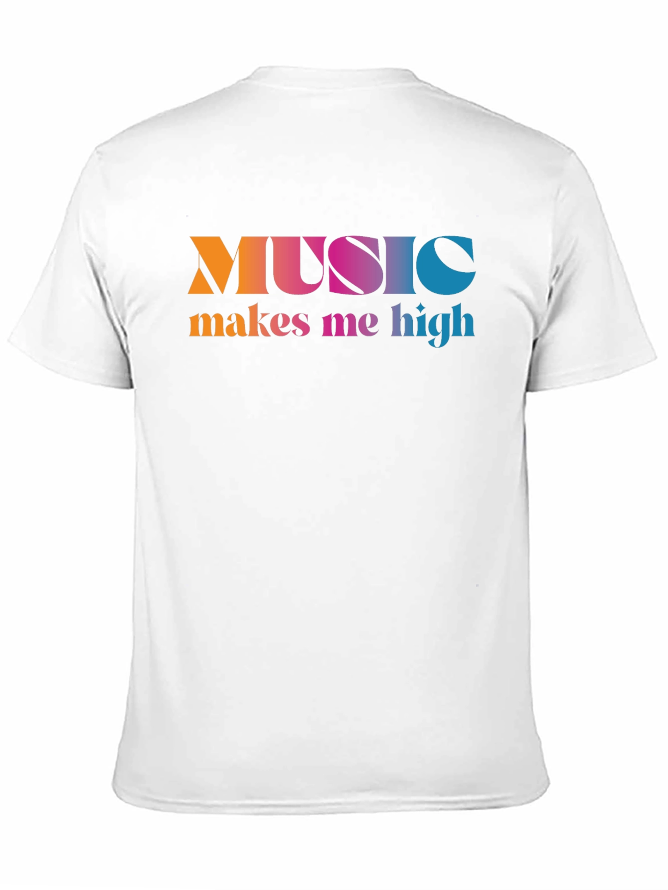 Black Music Makes Me High T-Shirt - Colorful Graphic Tee view 11