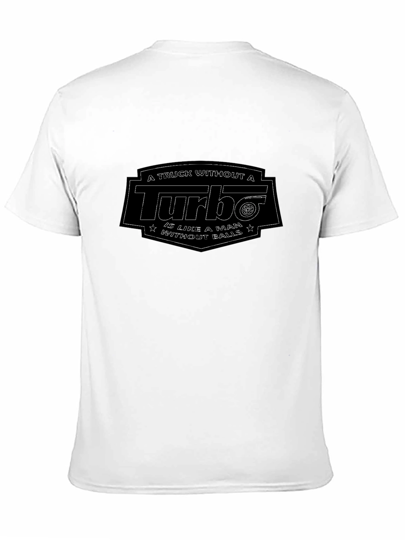 Black Turbo Truck Humor T-Shirt - Automotive Enthusiast Apparel view 11