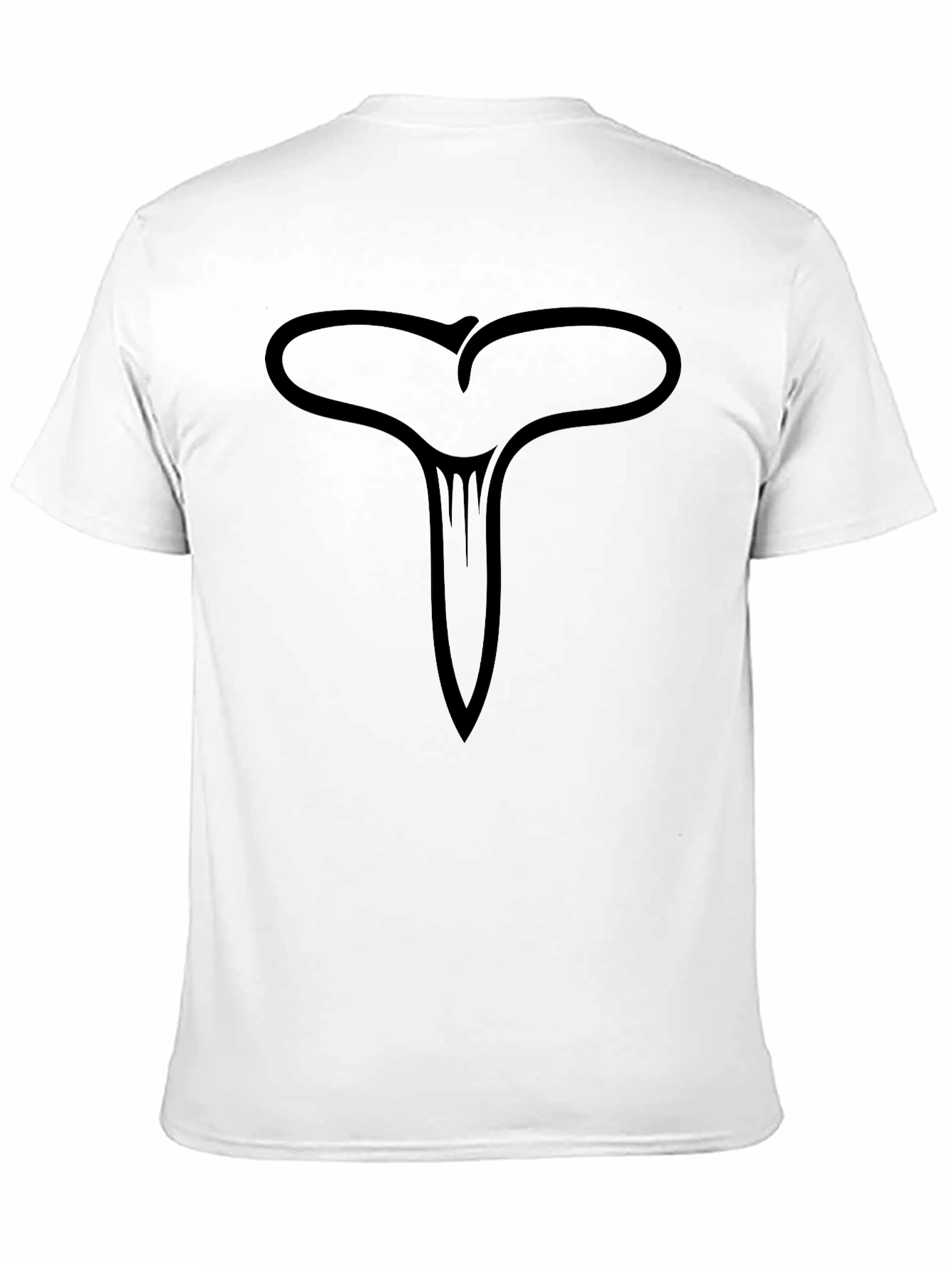 Black Abstract Symbol Black T-Shirt view 11