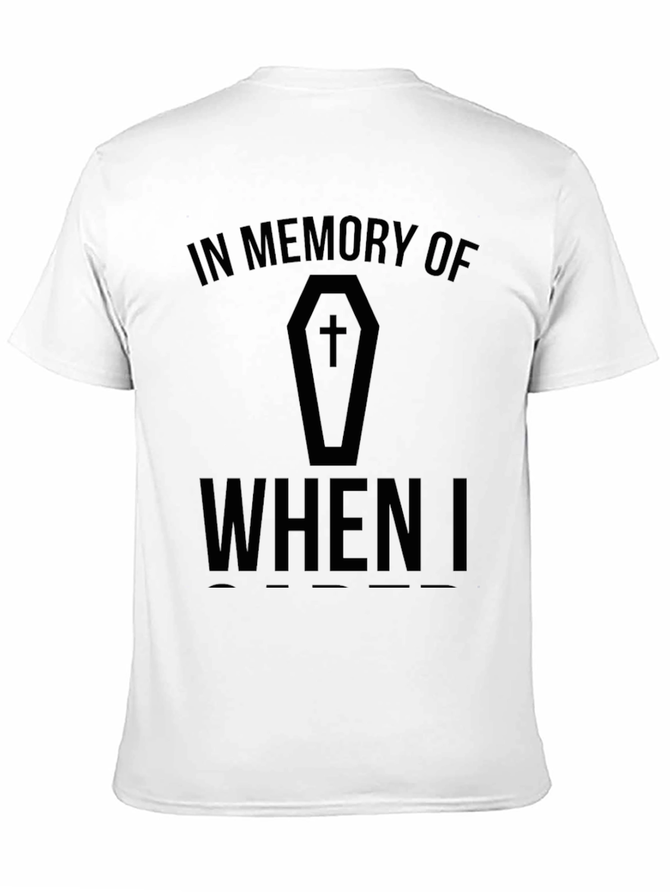 Black In Memory Of T-Shirt view 11