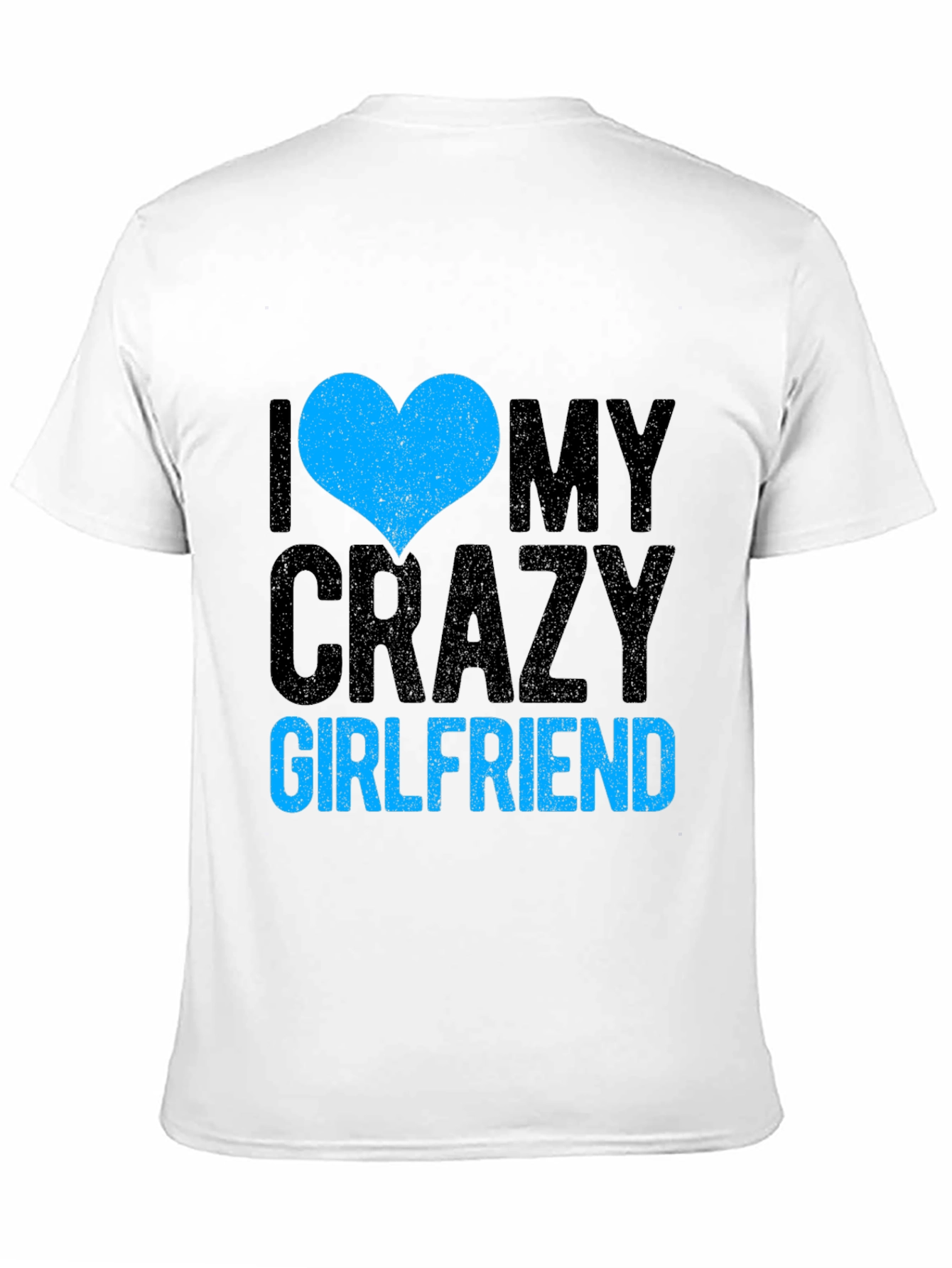 Black I Heart My Crazy Girlfriend - Novelty T-Shirt view 11