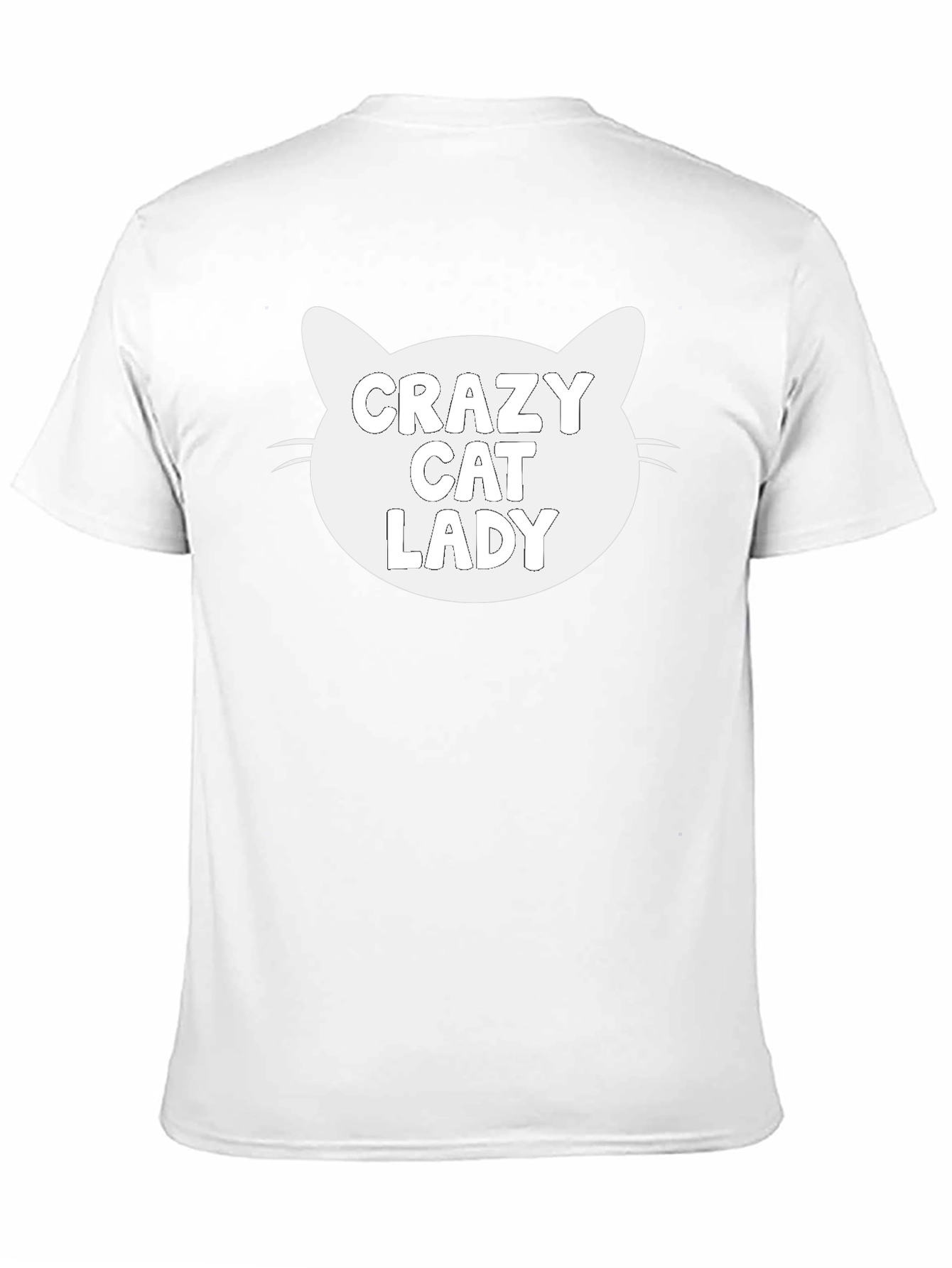 Black Crazy Cat Lady Black Graphic Tee - Unisex Fit view 11