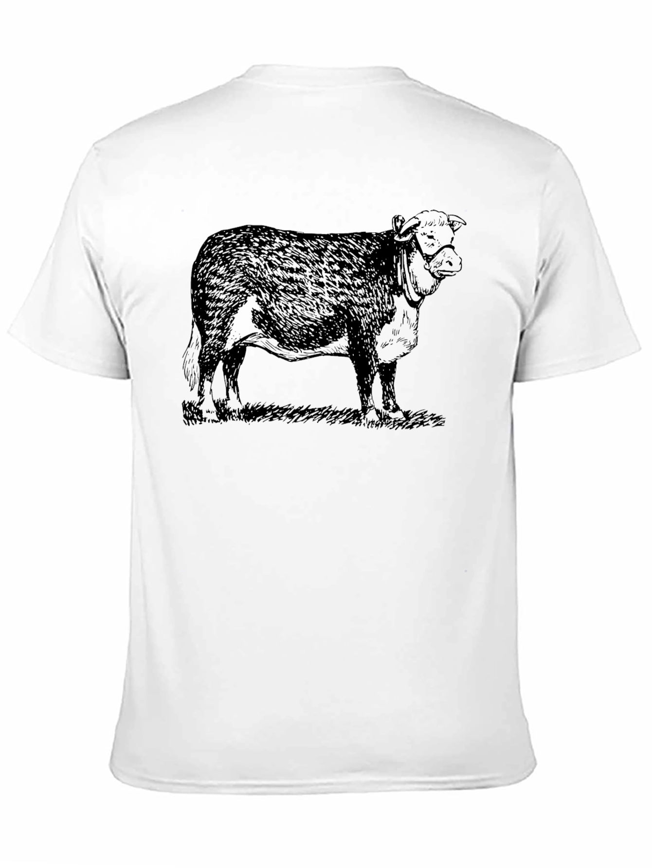 Black Cow Graphic Tee - Black Casual T-Shirt view 11