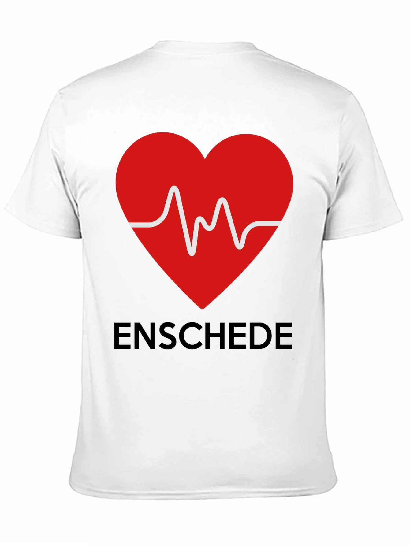 Black Enschede Heartbeat Graphic Tee - Soft Cotton Blend view 11
