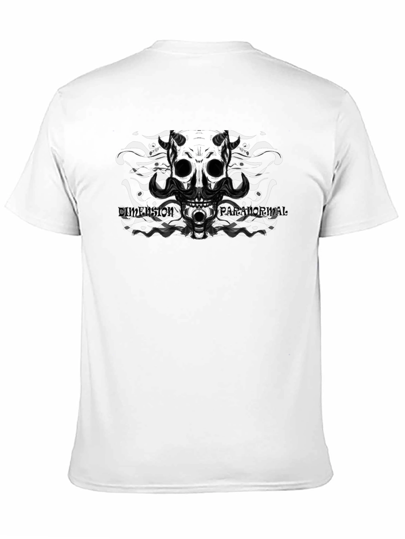Black Skull Dimension Paranormal Graphic T-Shirt view 11